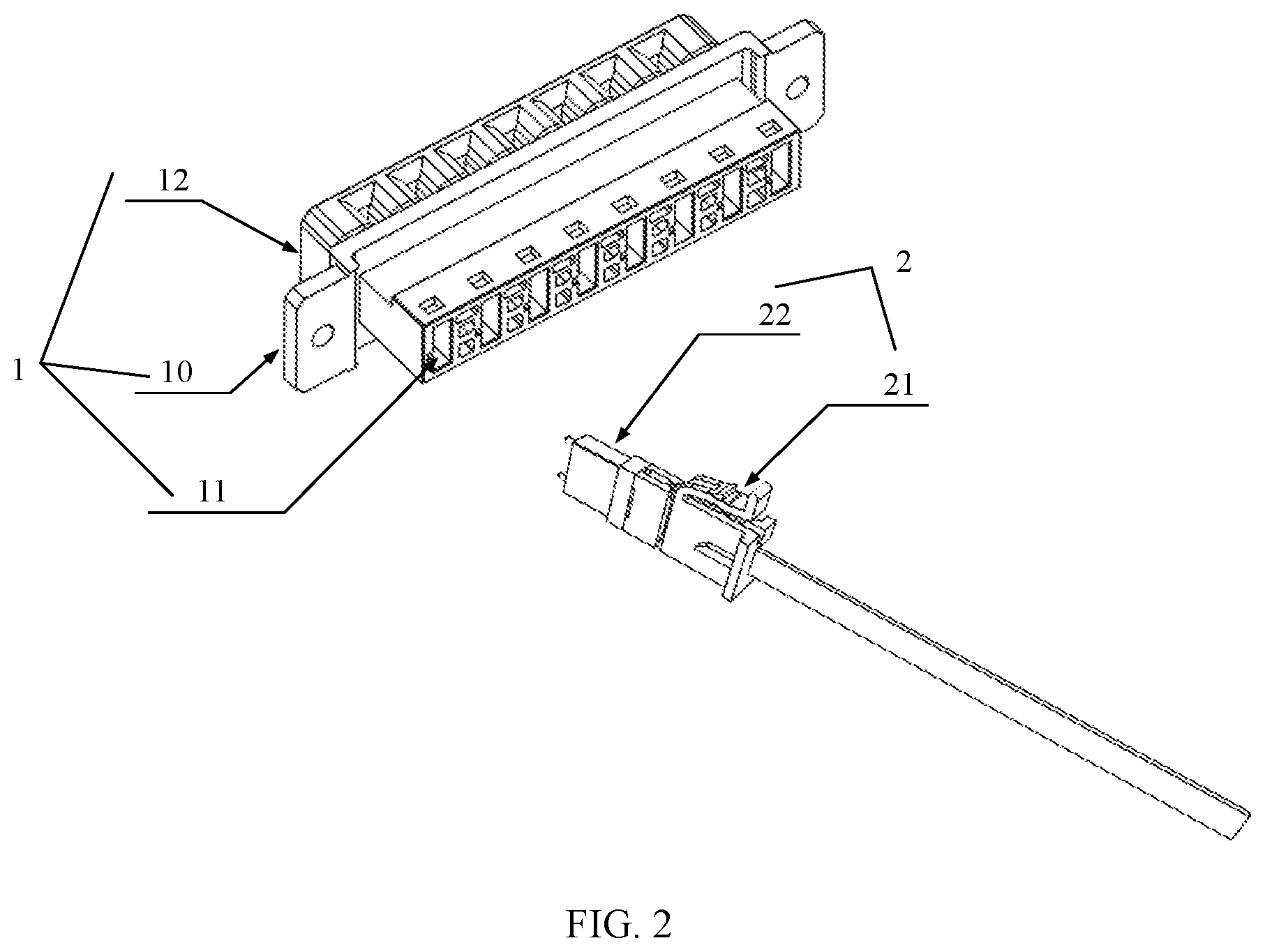 Patent US12422626 Figure 2 – Adapter assembly and optical communications device