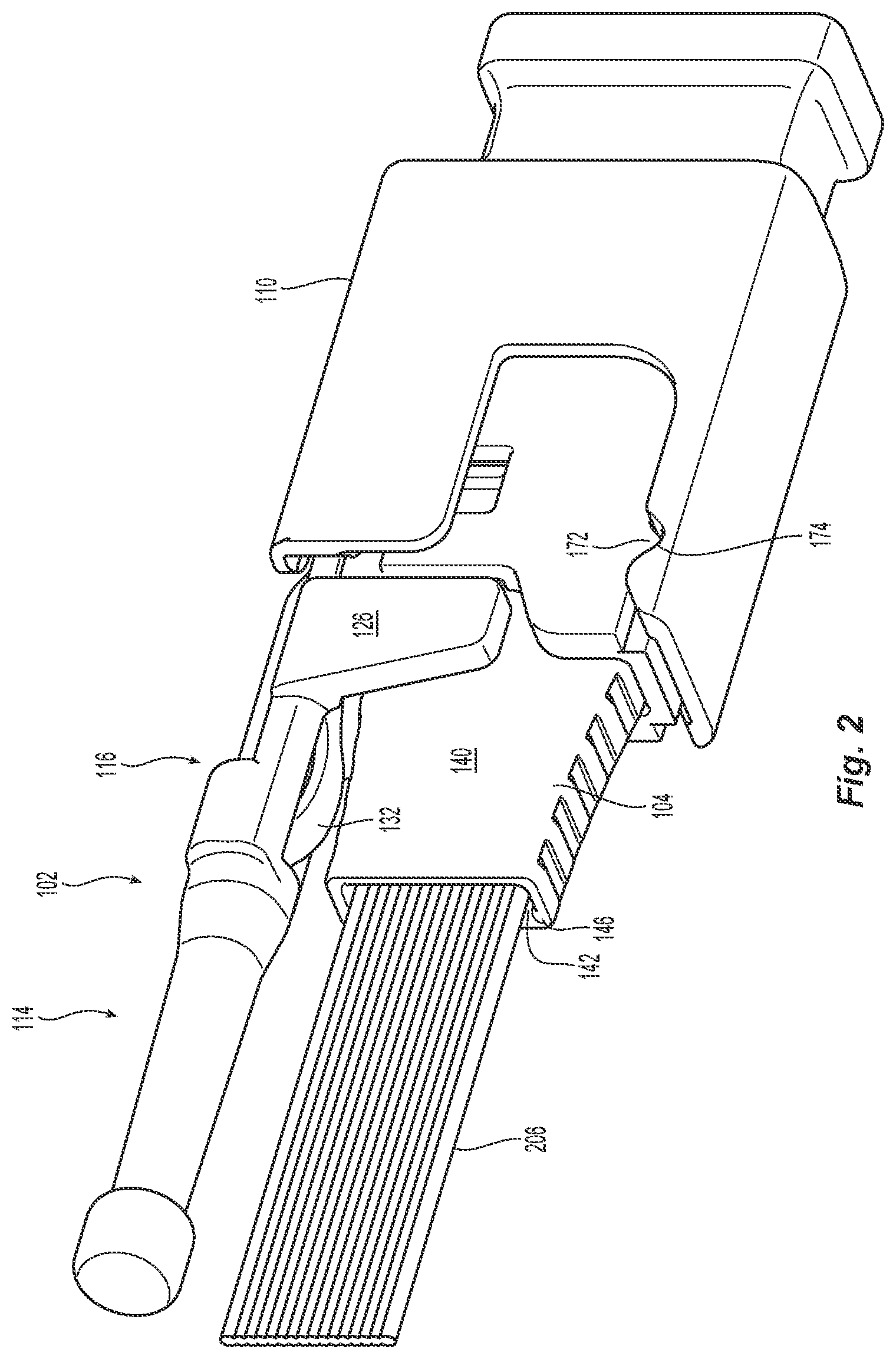Patent US12422627 Figure 2 – Data center interconnect for optical trunk cables having miniature multi-fiber ferrules