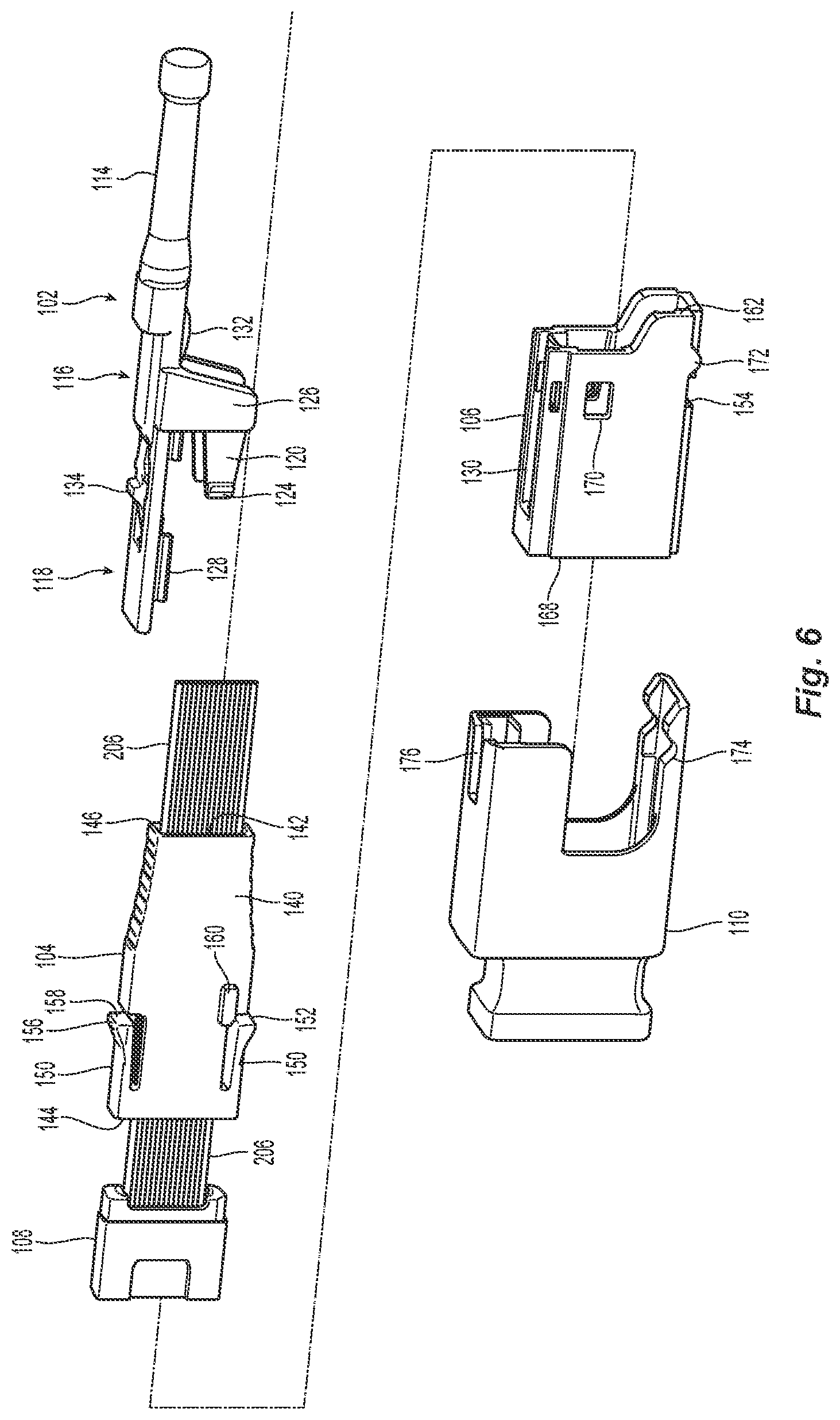 Patent US12422627 Figure 5 – Data center interconnect for optical trunk cables having miniature multi-fiber ferrules