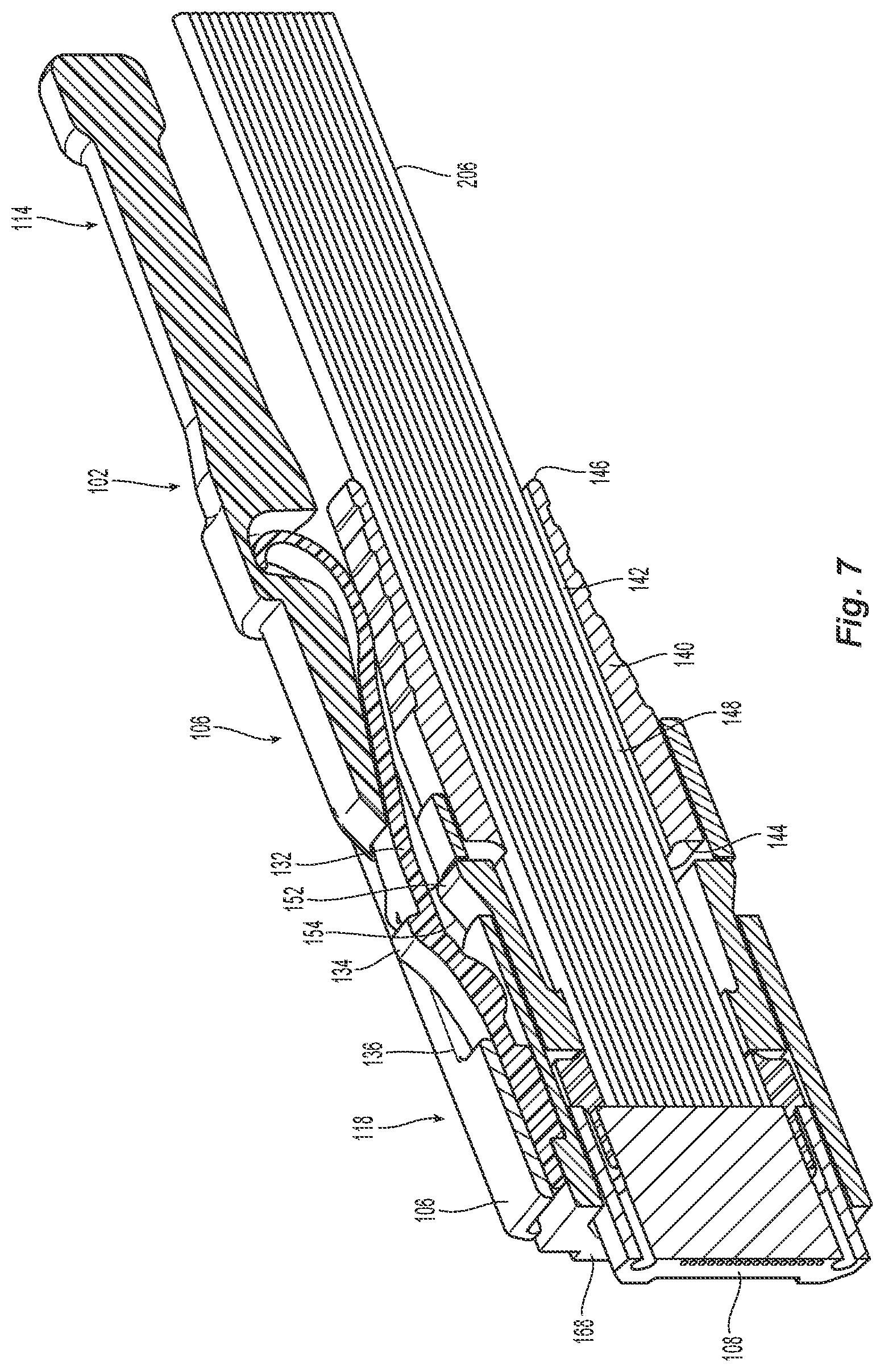 Patent US12422627 Figure 6 – Data center interconnect for optical trunk cables having miniature multi-fiber ferrules