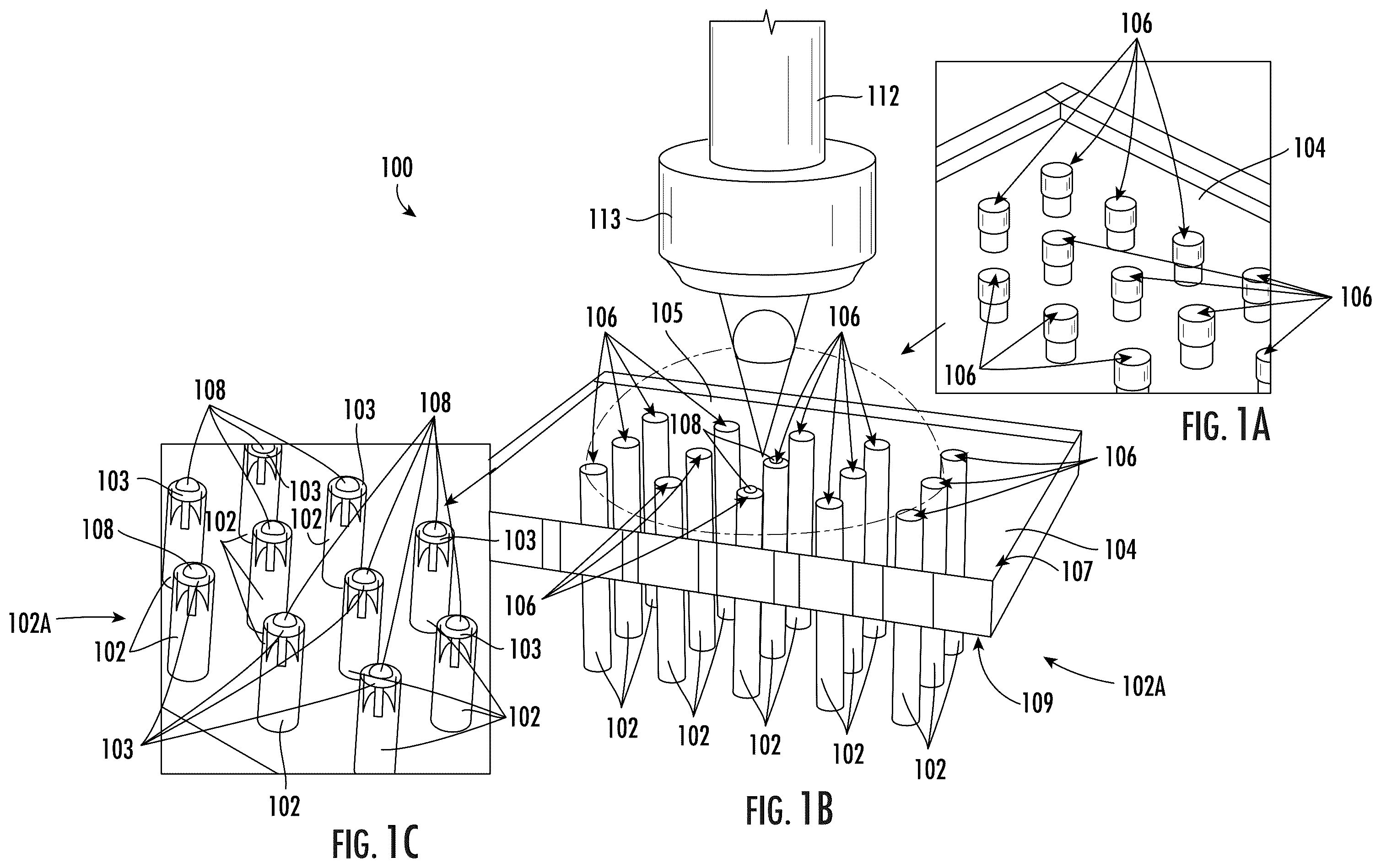Patent US12422633 Figure 1 – Laser printed lensed optical fibers and associated methods