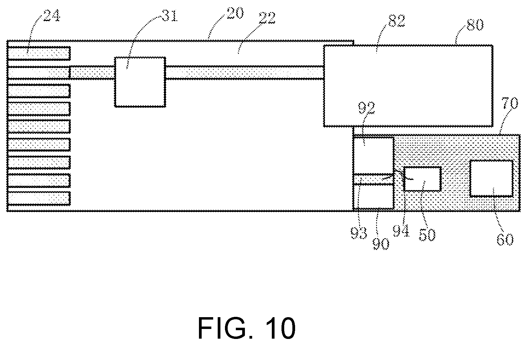 Patent US12422634 Figure 4 – Optical module package structure