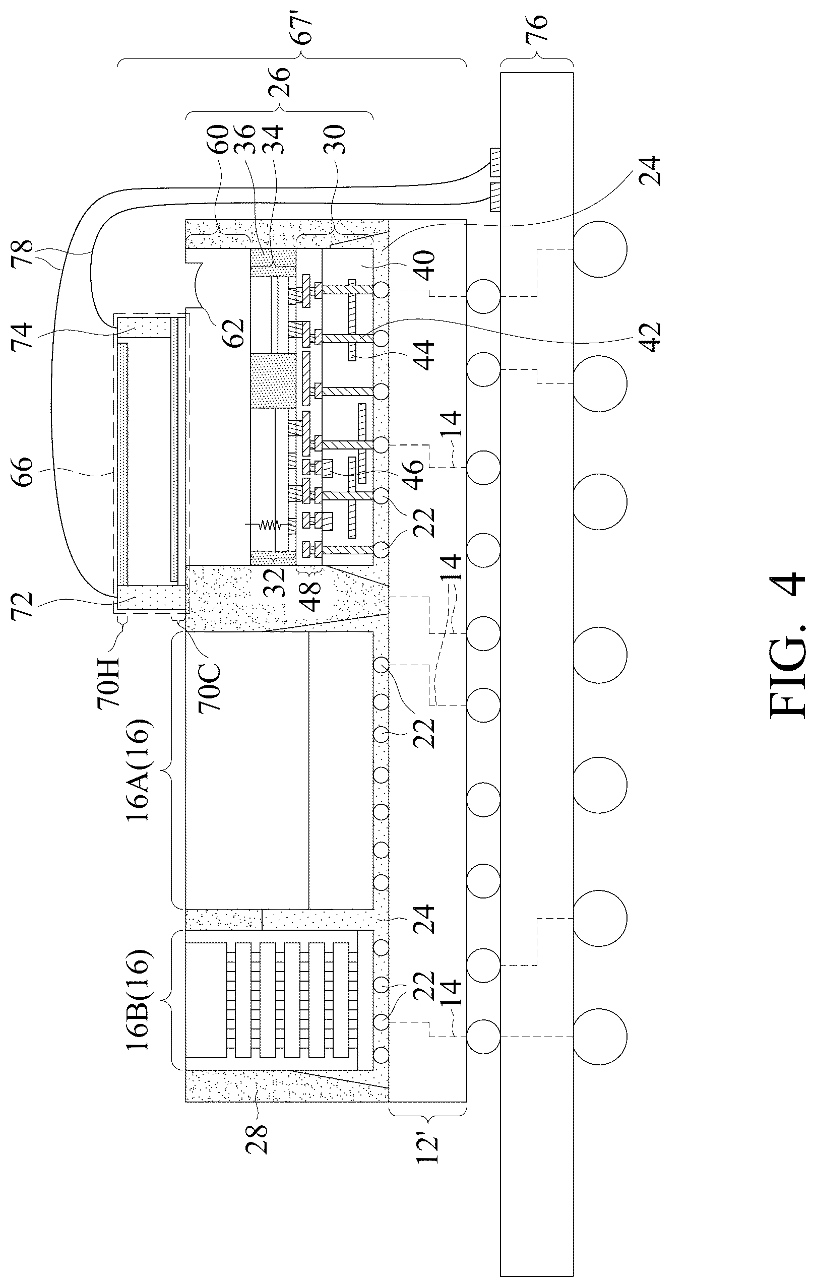 Patent US12422635 Figure 4 – Thermo-electric cooler for dissipating heat of optical engine