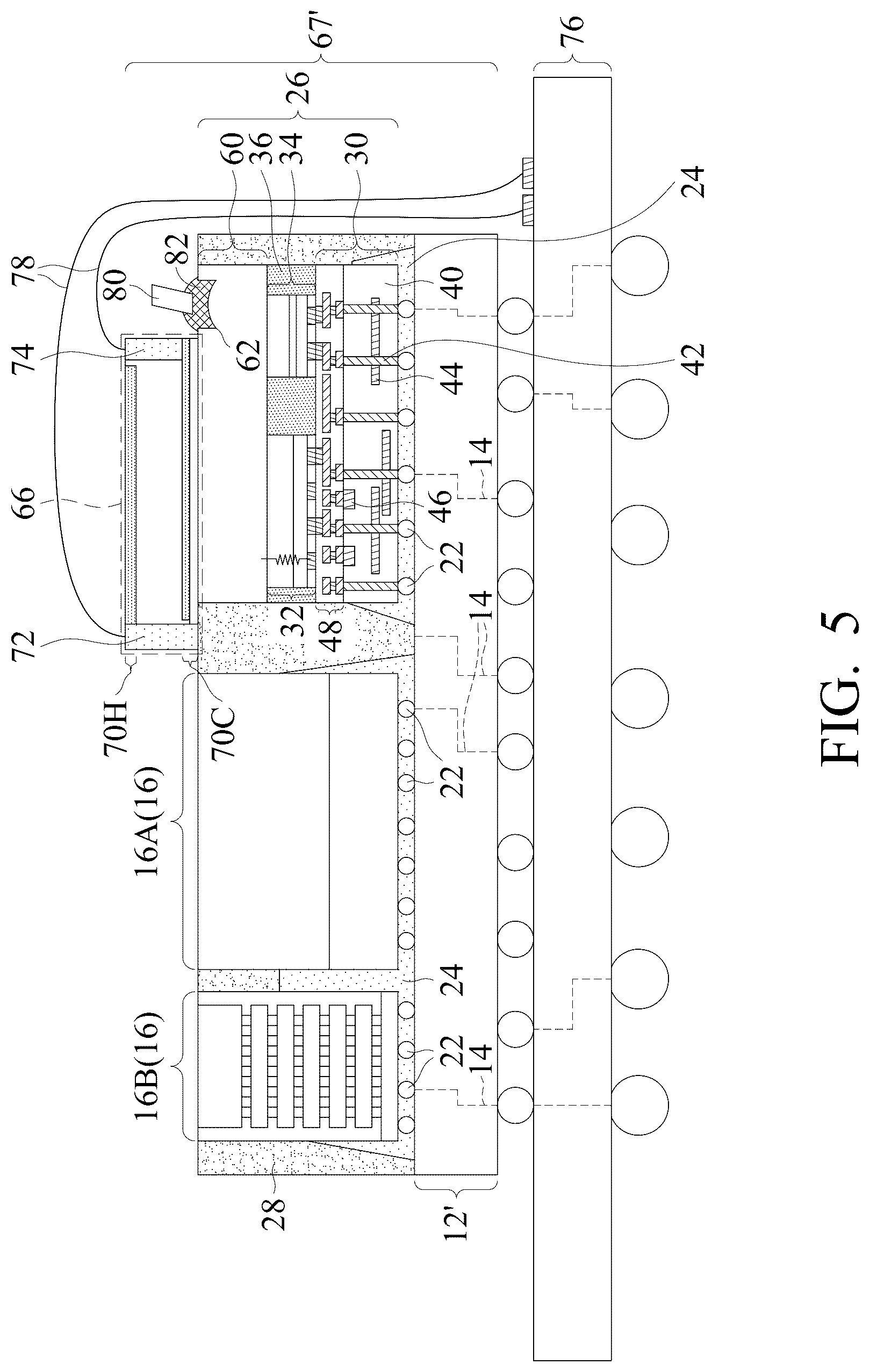 Patent US12422635 Figure 5 – Thermo-electric cooler for dissipating heat of optical engine