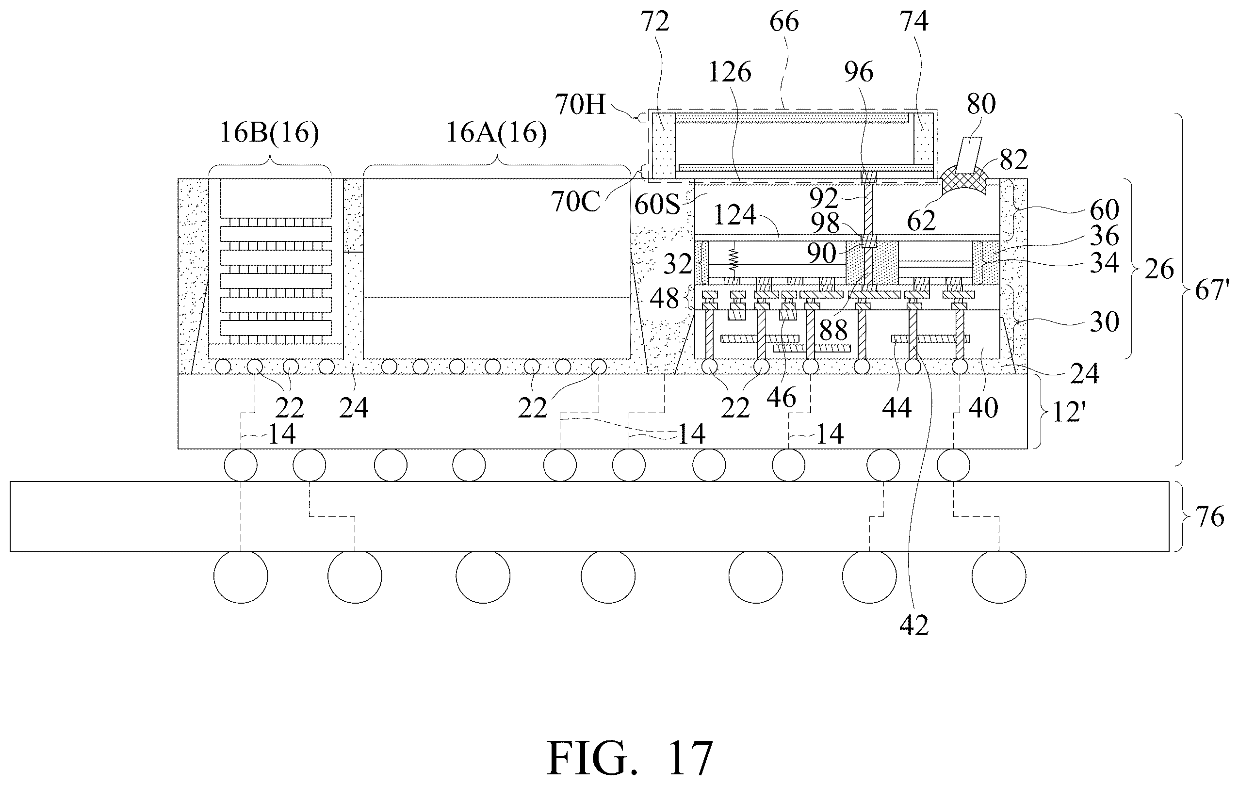 Patent US12422635 Figure 17 – Thermo-electric cooler for dissipating heat of optical engine
