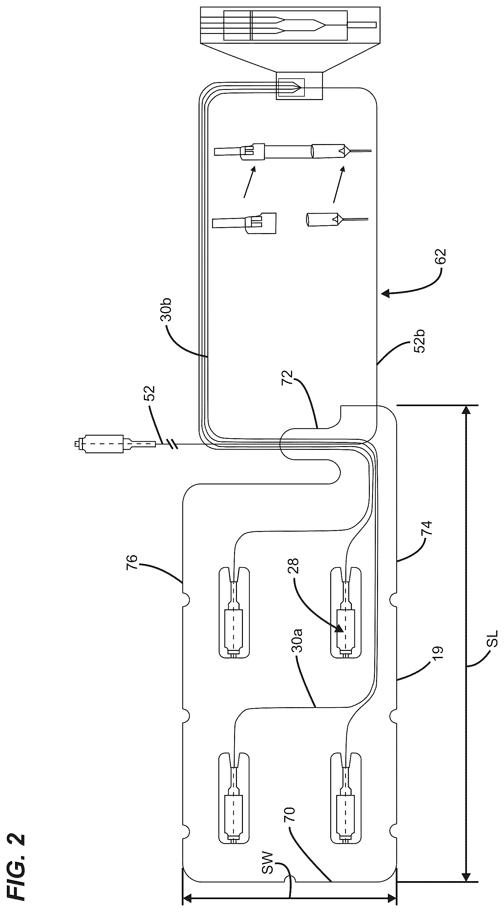 Patent US12422636 Figure 2 – Fiber routing system with direct PLC chip termination