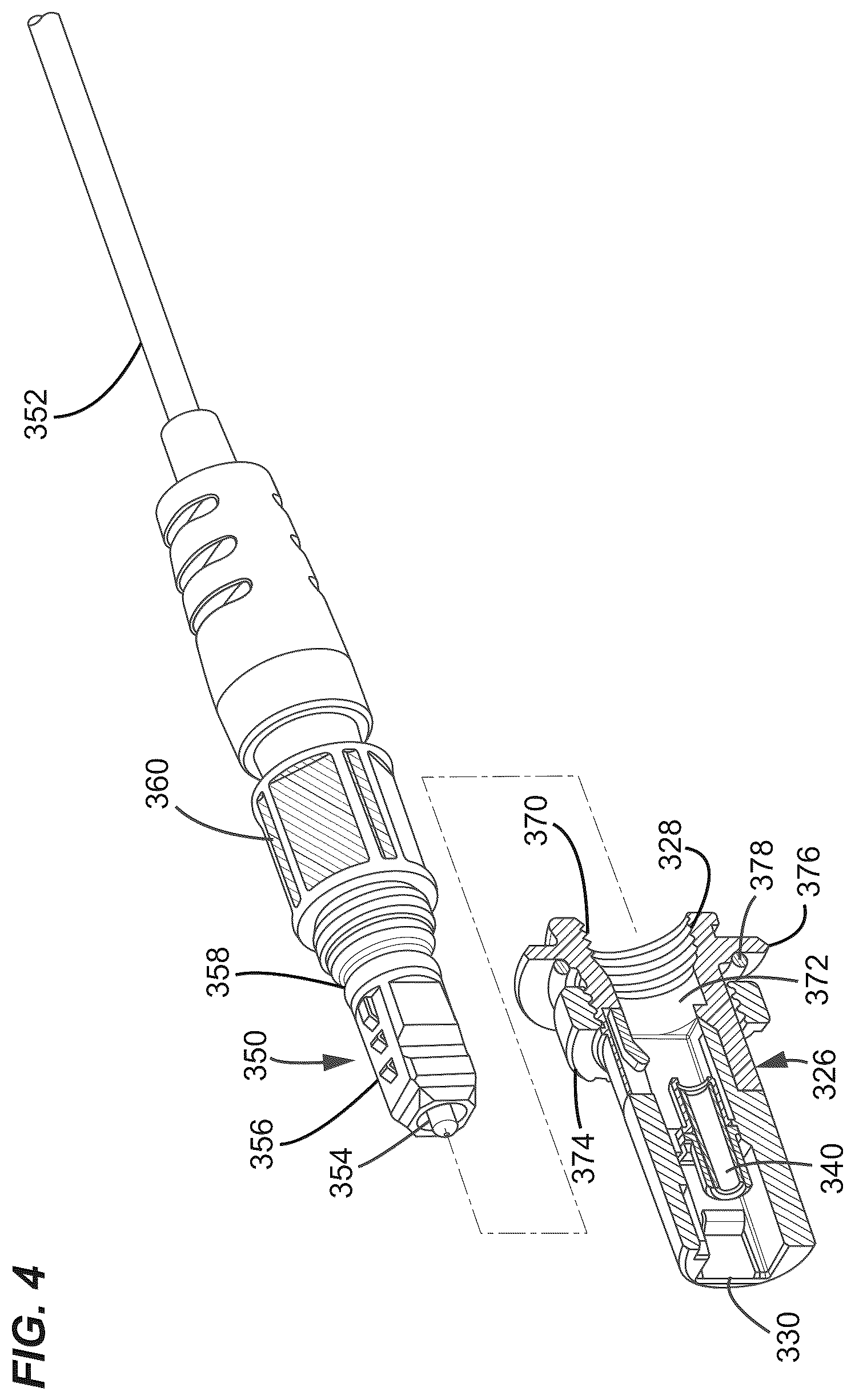 Patent US12422636 Figure 4 – Fiber routing system with direct PLC chip termination