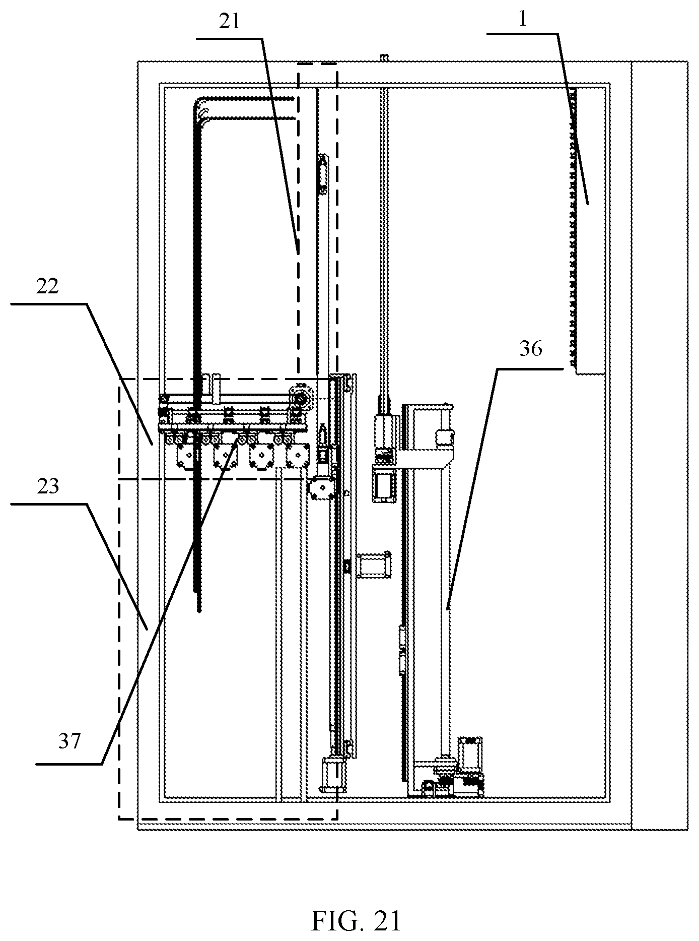 Patent US12422637 Figure 20 – Optical fiber distribution device, and optical fiber scheduling method and system