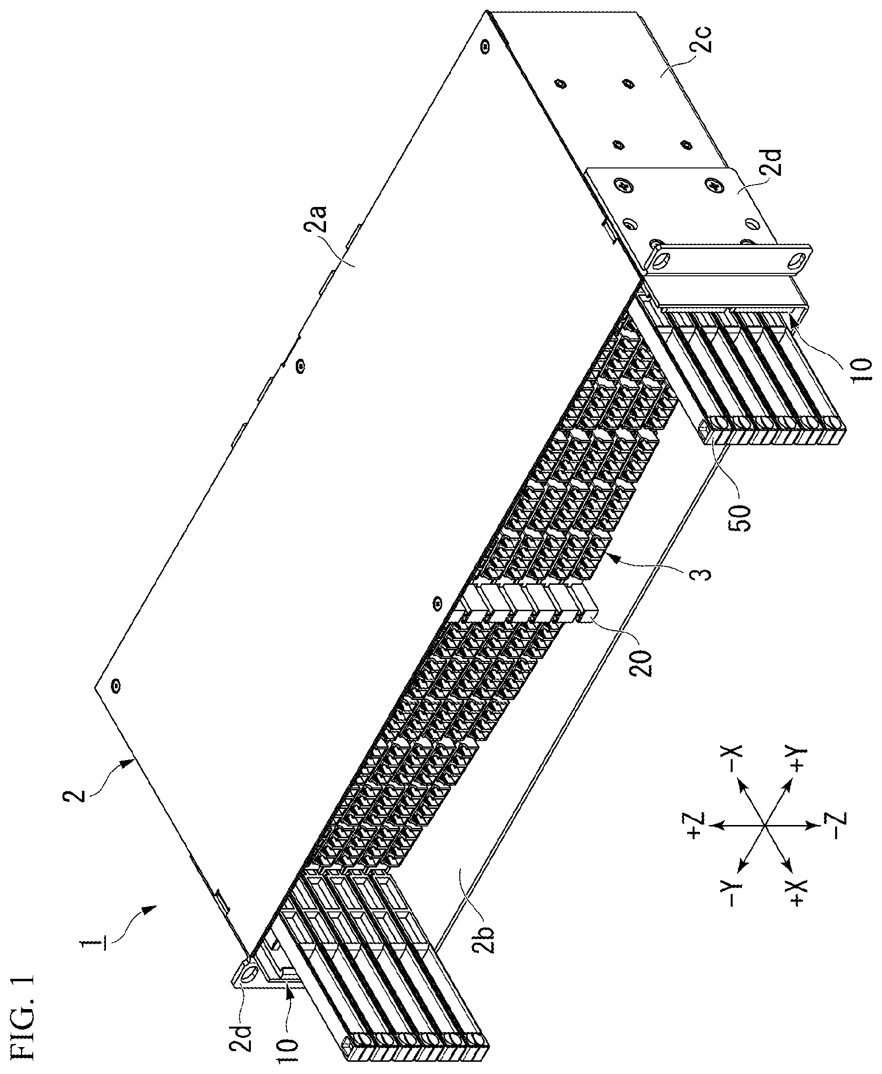 Patent US12422638 Figure 1 – Optical wiring unit and optical termination box