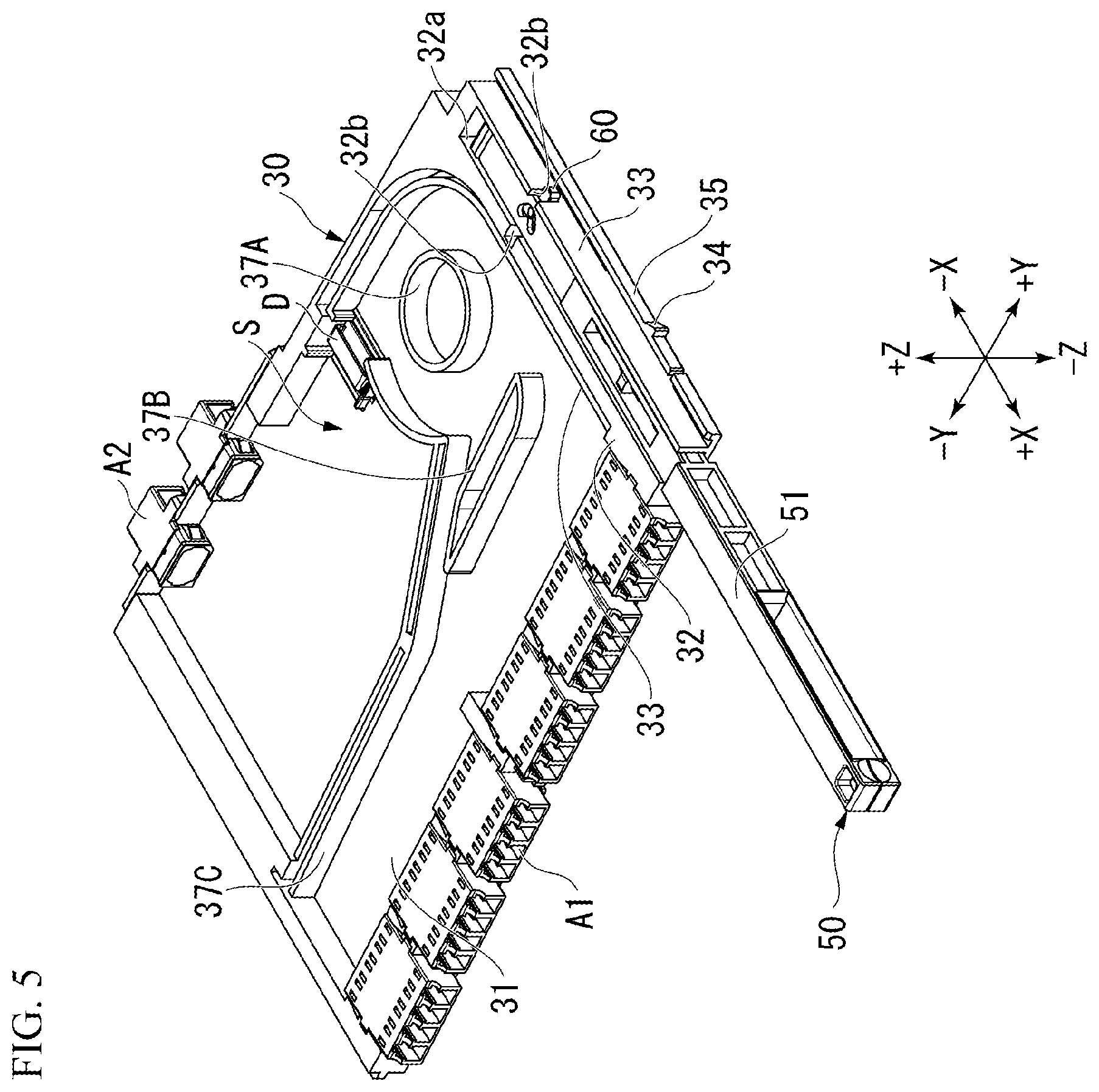 Patent US12422638 Figure 5 – Optical wiring unit and optical termination box