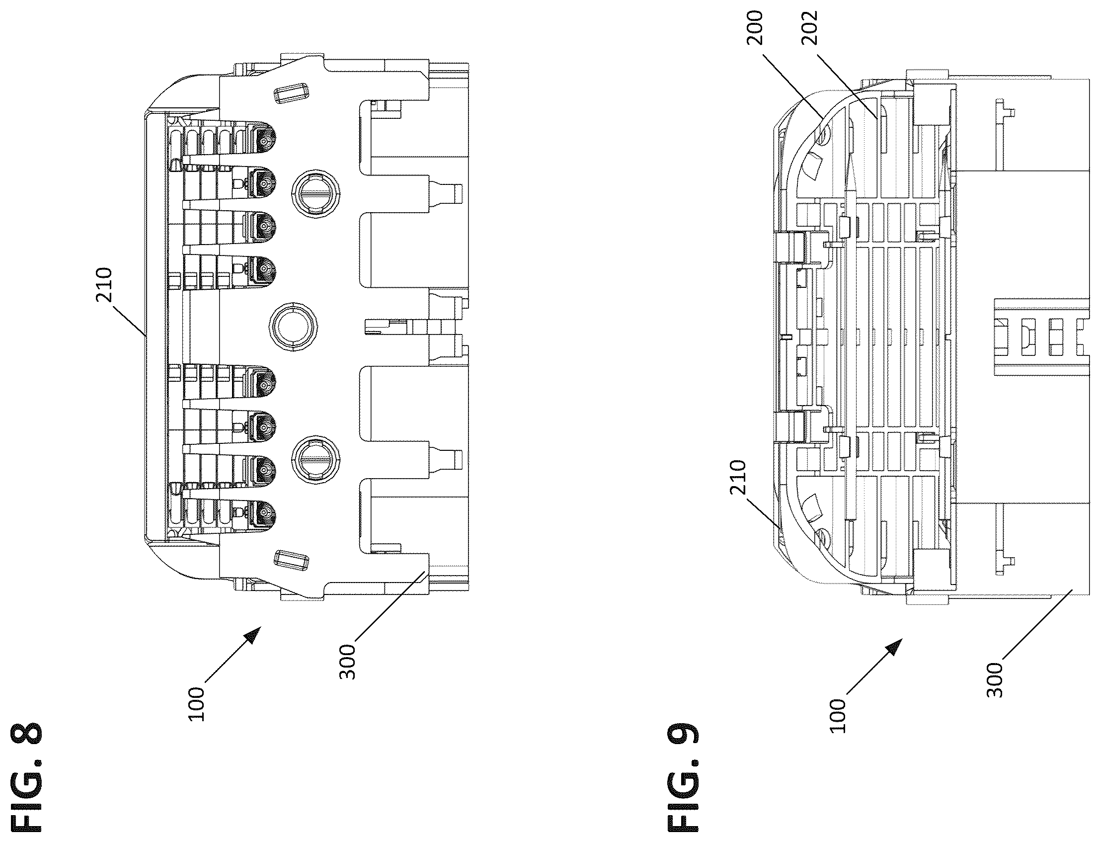 Patent US12422639 Figure 8 – Fiber management tray arrangements and assemblies for fiber optic closure organizers