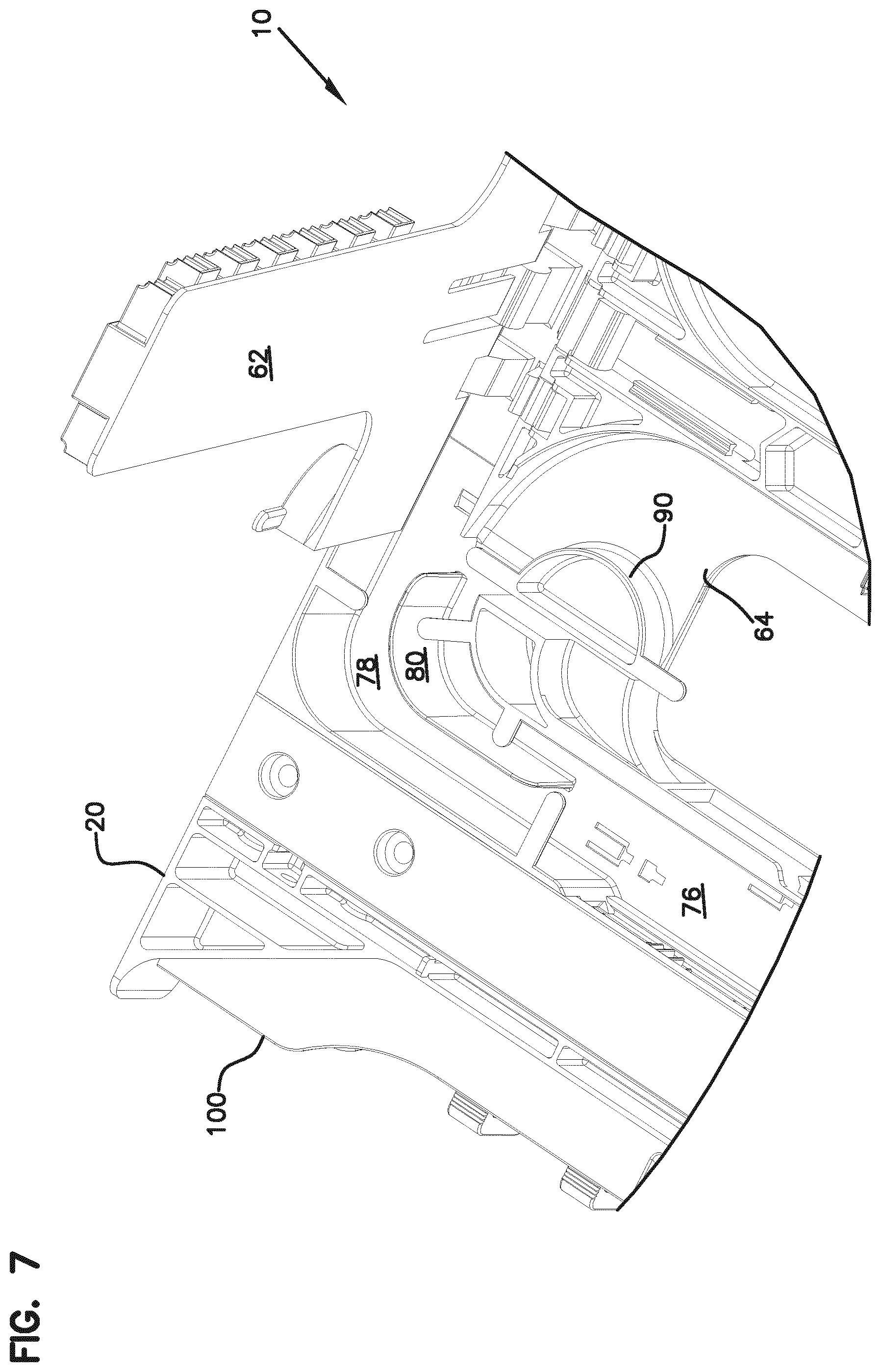 Patent US12422640 Figure 7 – Optical fiber distribution system