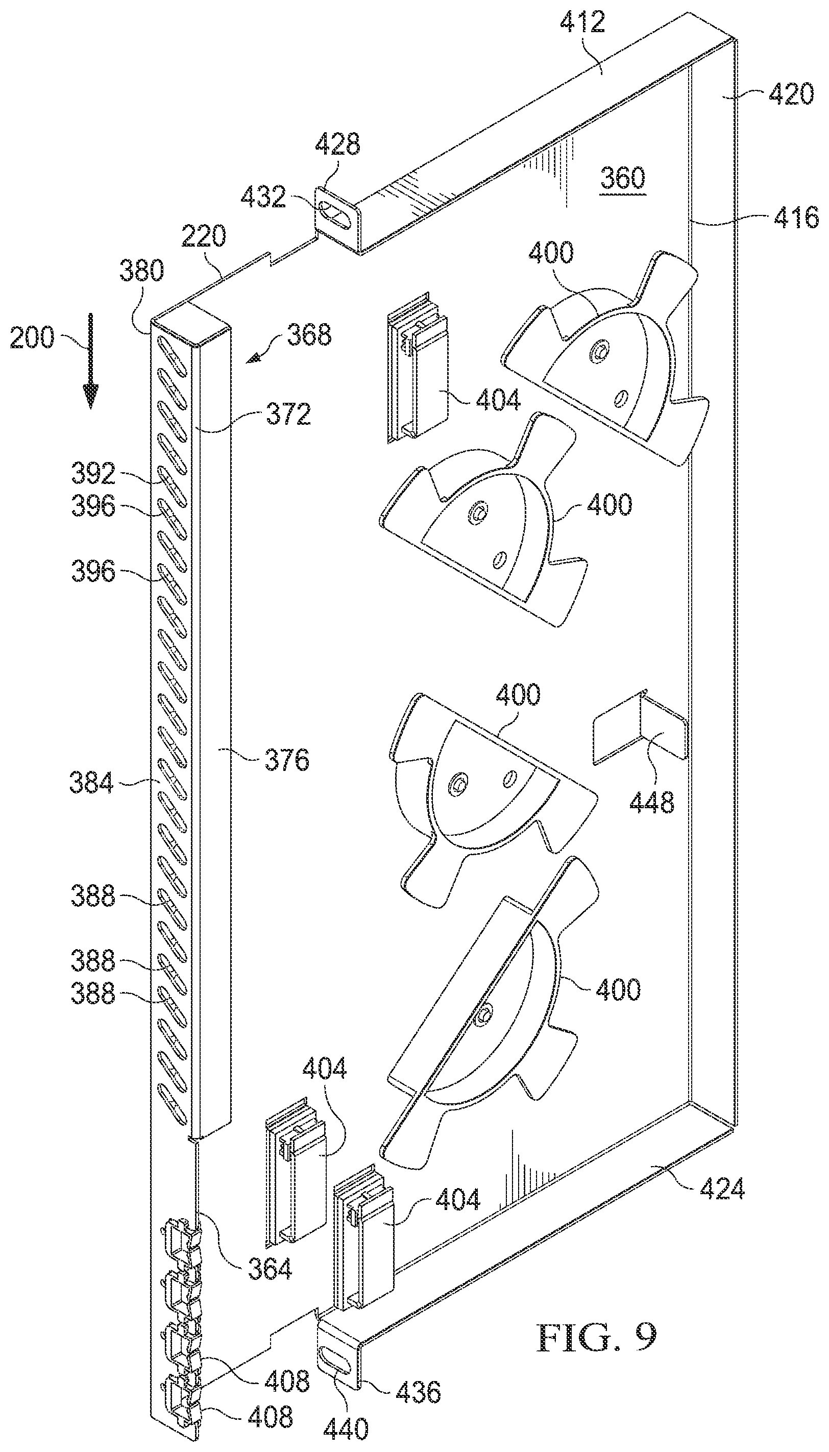 Patent US12422641 Figure 9 – Fiber optic splitter modules and systems
