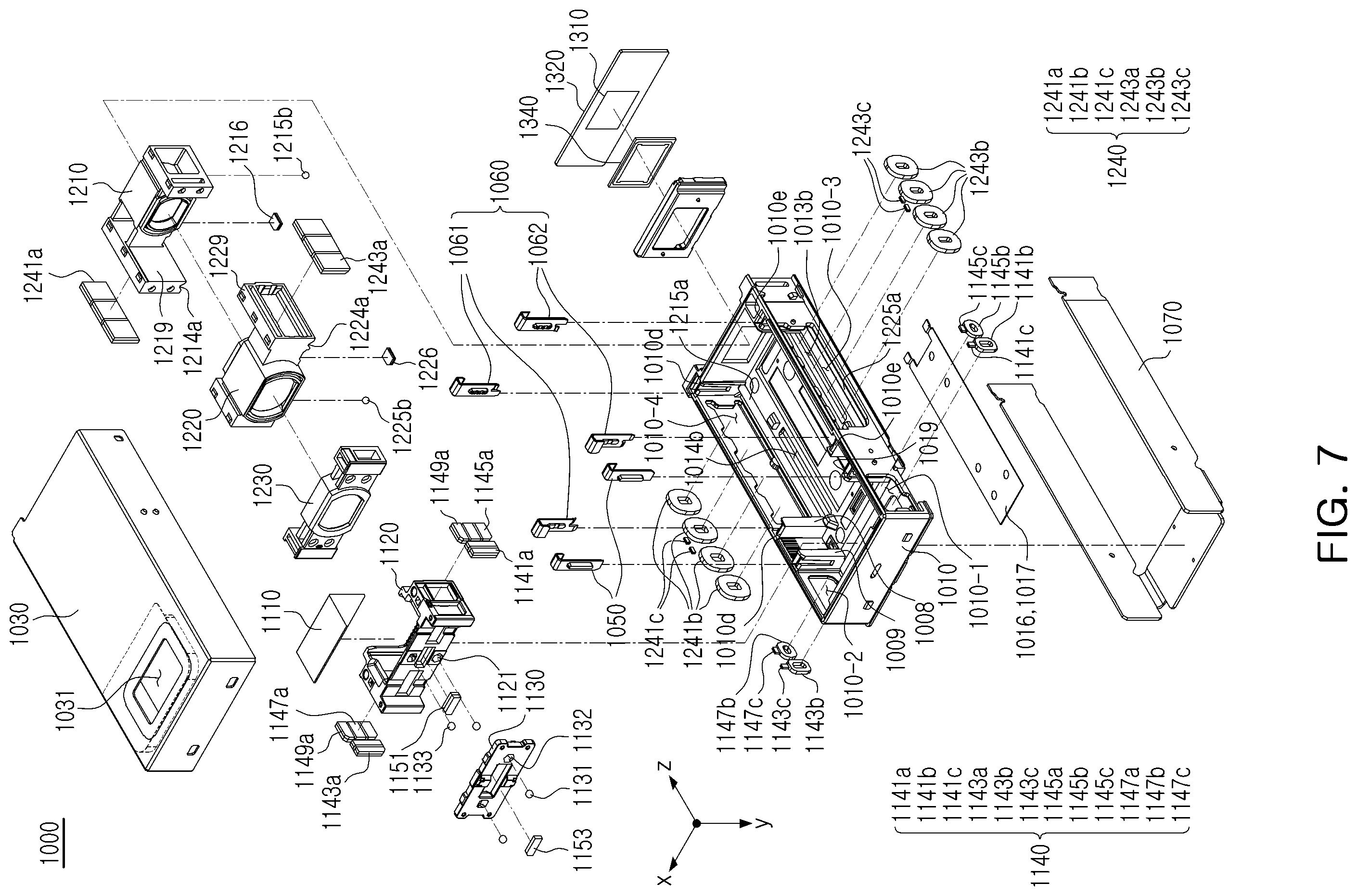 Patent US12422642 Figure 7 – Camera module