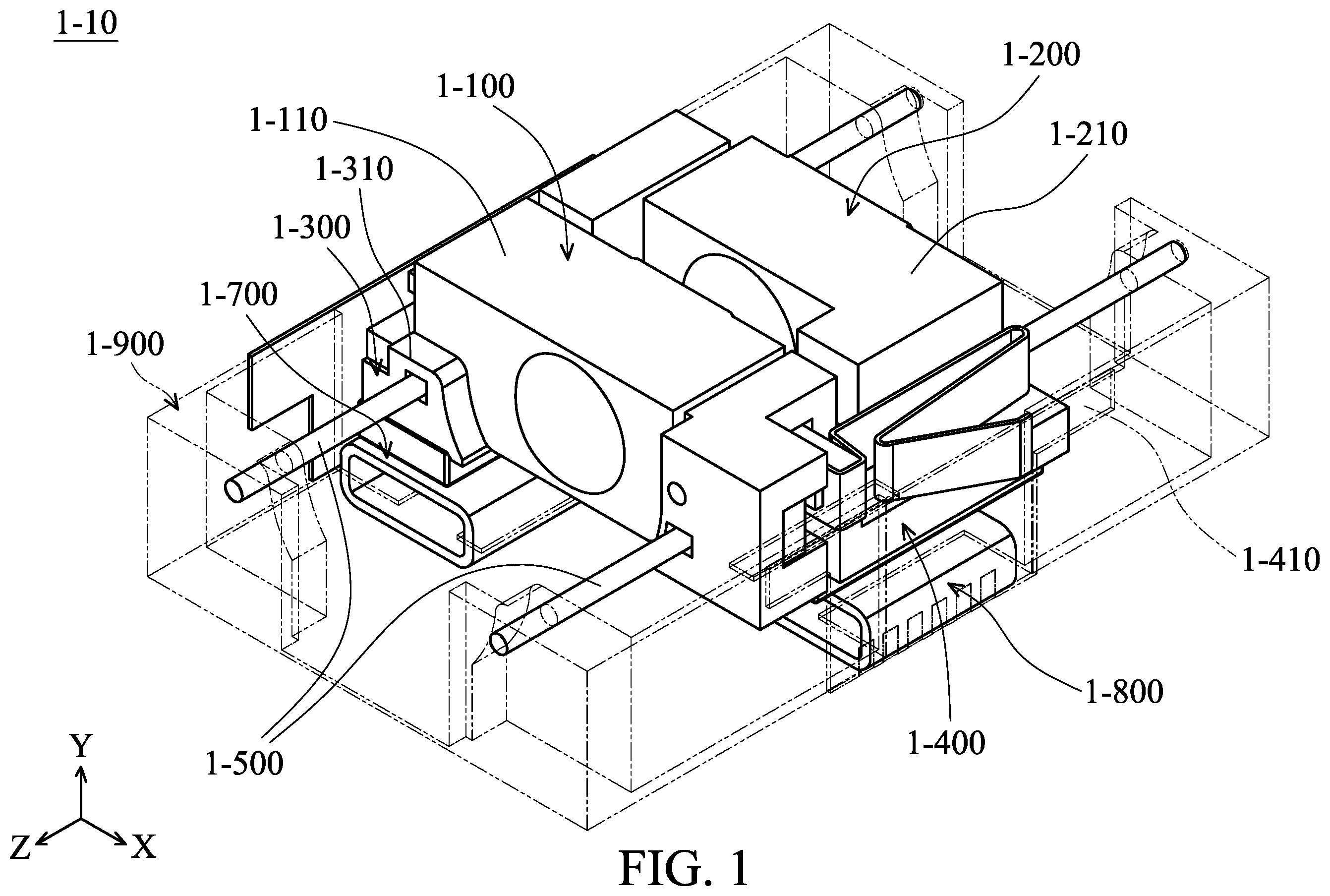 Patent US12422644 Figure 1 – Optical system