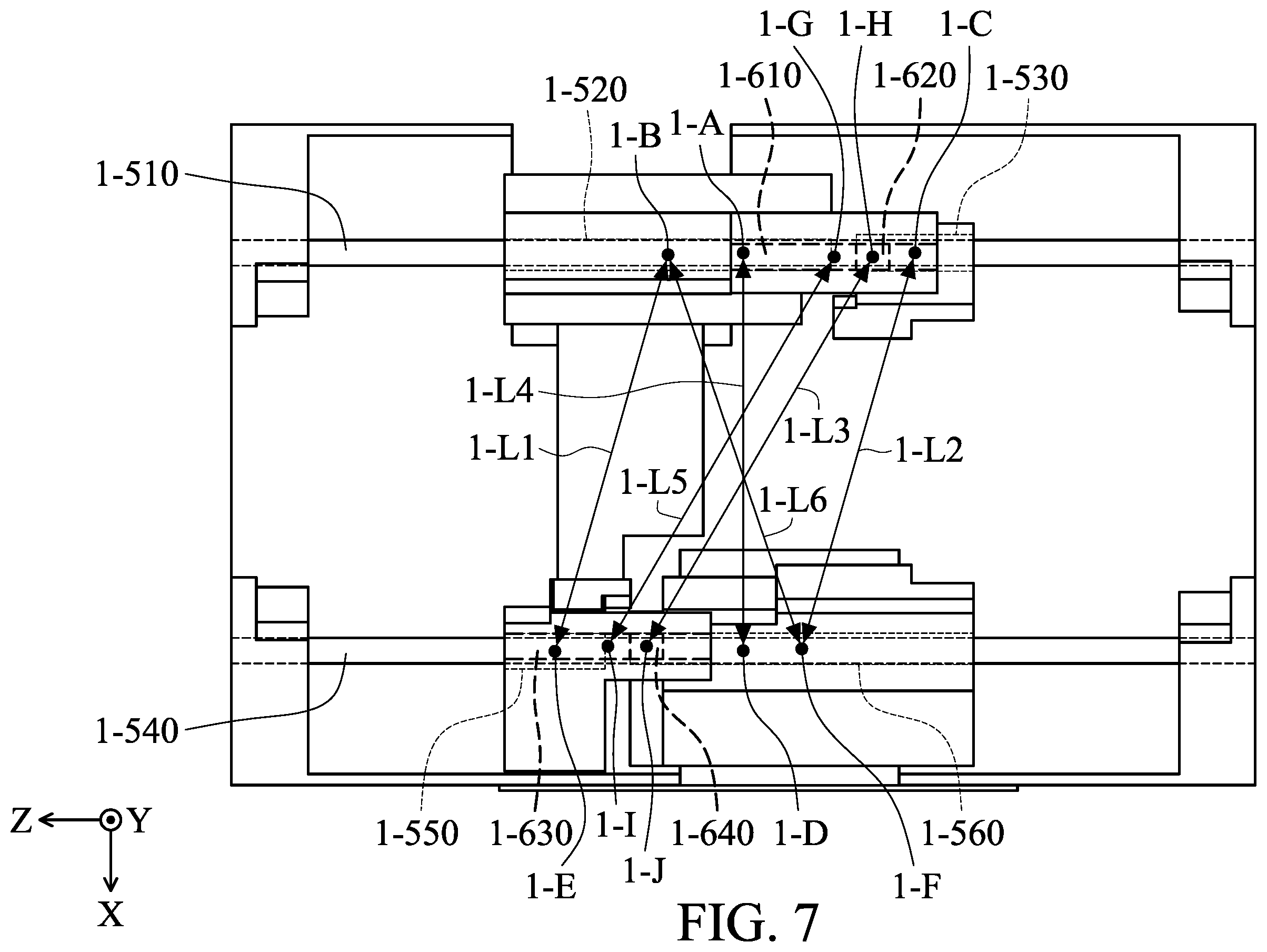 Patent US12422644 Figure 7 – Optical system