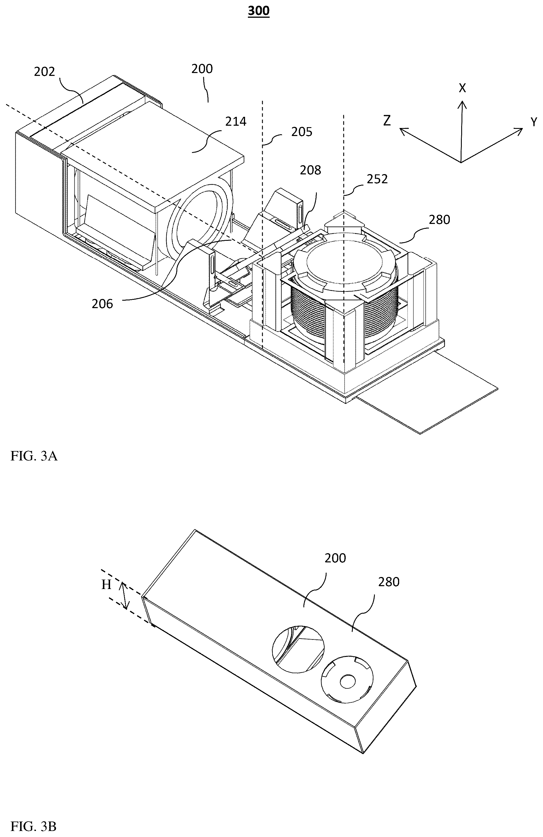Patent US12422651 Figure 3 – Auto focus and optical image stabilization in a compact folded camera