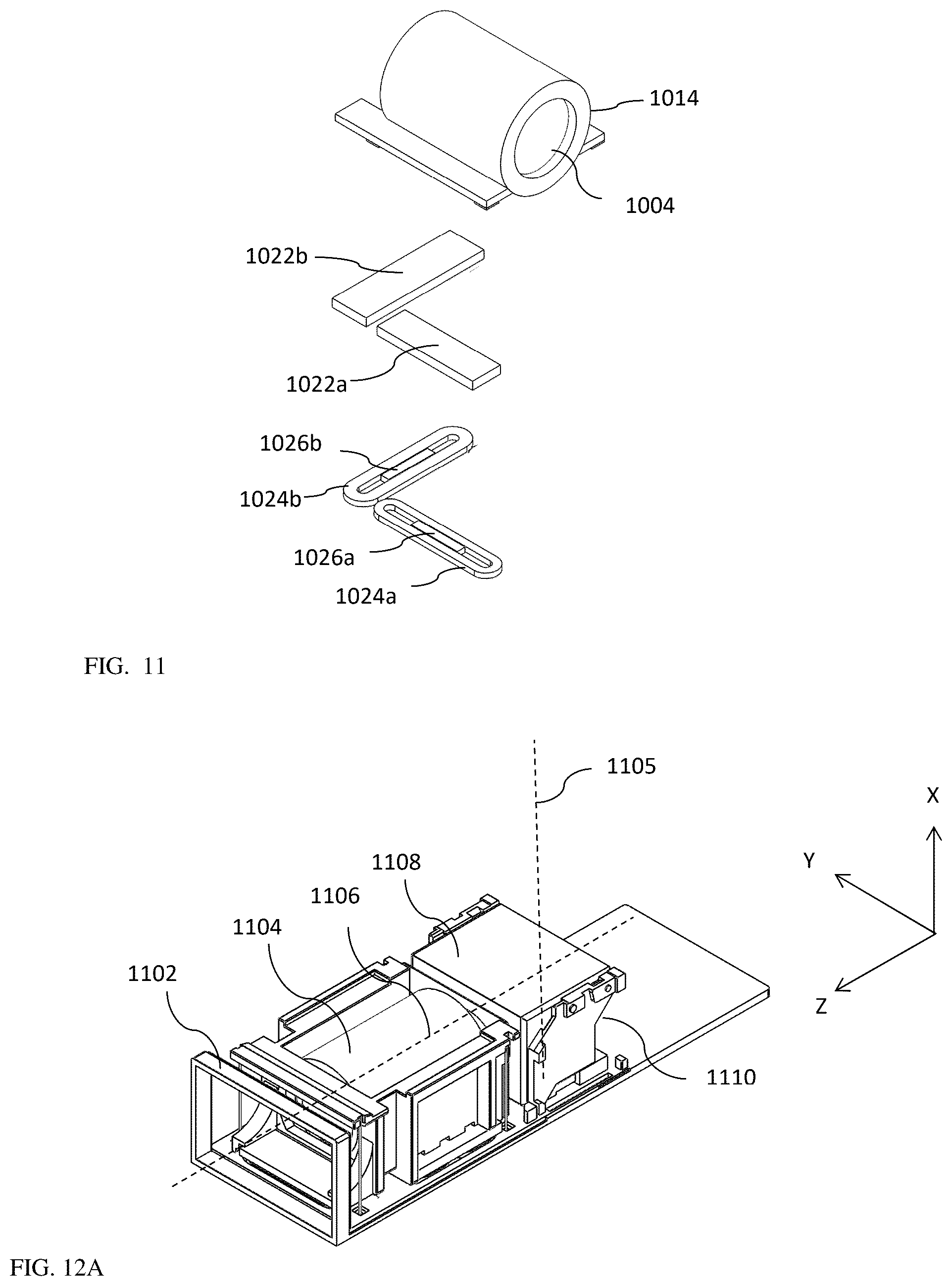 Patent US12422651 Figure 12 – Auto focus and optical image stabilization in a compact folded camera