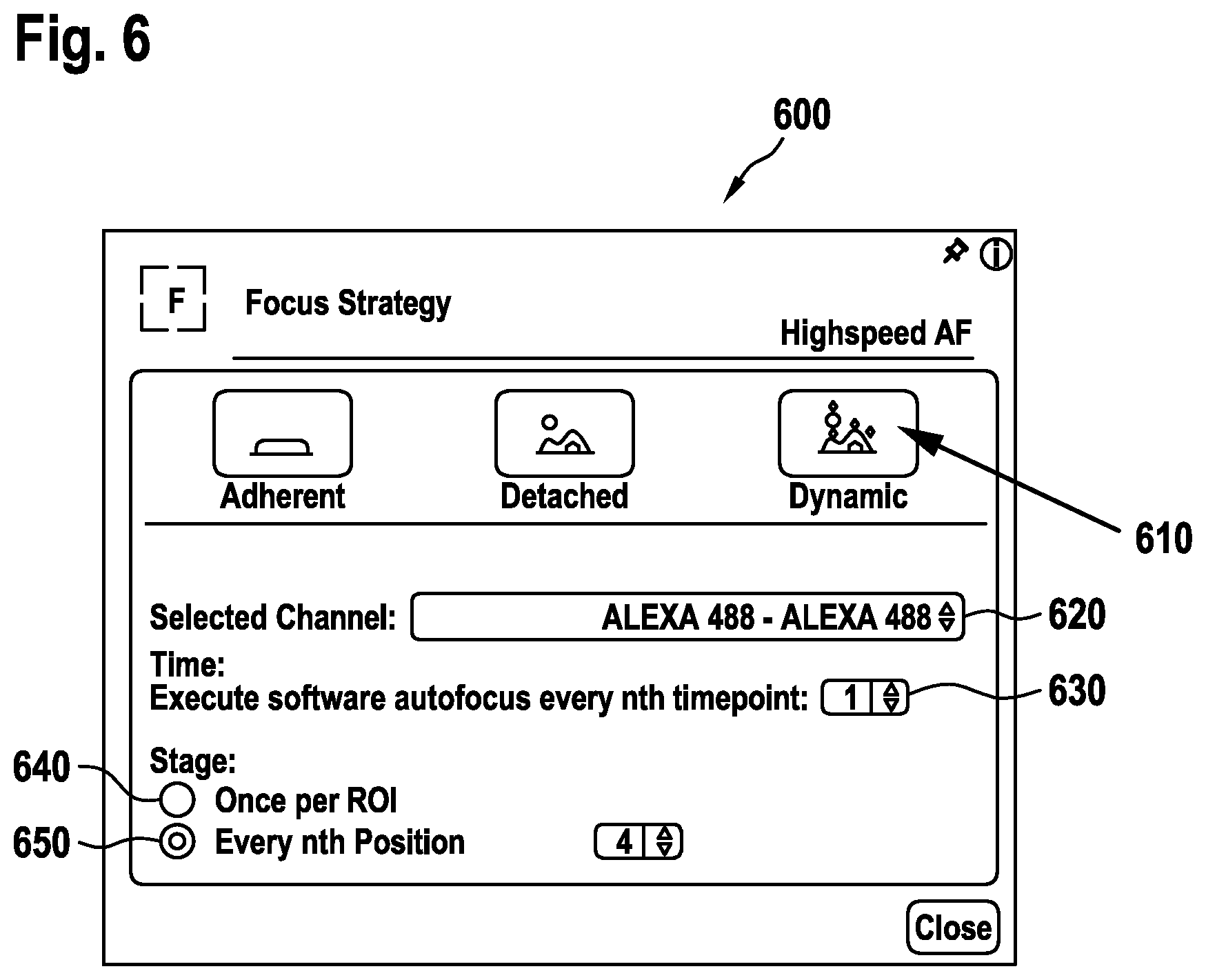 Patent US12422659 Figure 5 – Method for controlling microscopic imaging and corresponding microscope control arrangement and microscope