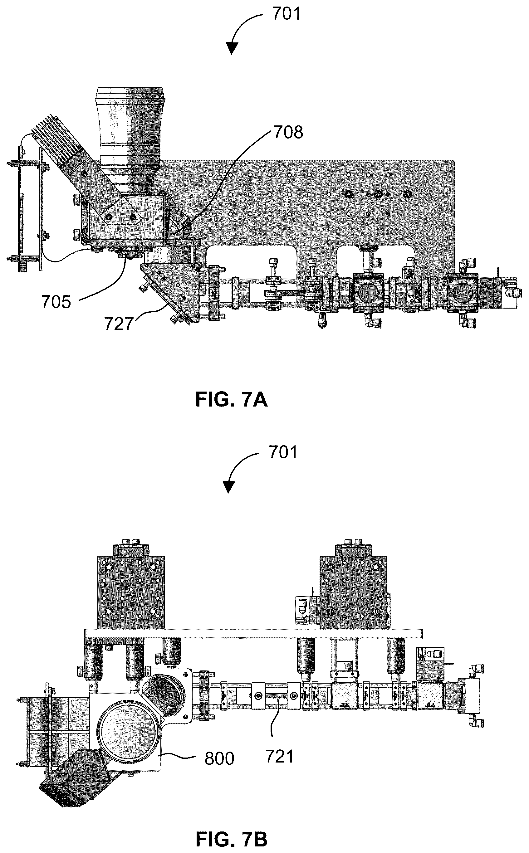 Patent US12422660 Figure 7 – Microscope for imaging samples within wells of multi-well plates hold by stage and beam homogenizer for homogenizing beam