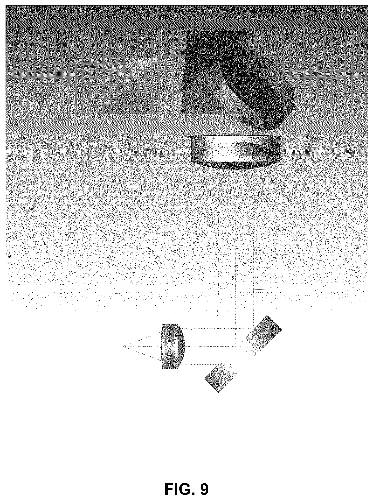 Patent US12422660 Figure 9 – Microscope for imaging samples within wells of multi-well plates hold by stage and beam homogenizer for homogenizing beam