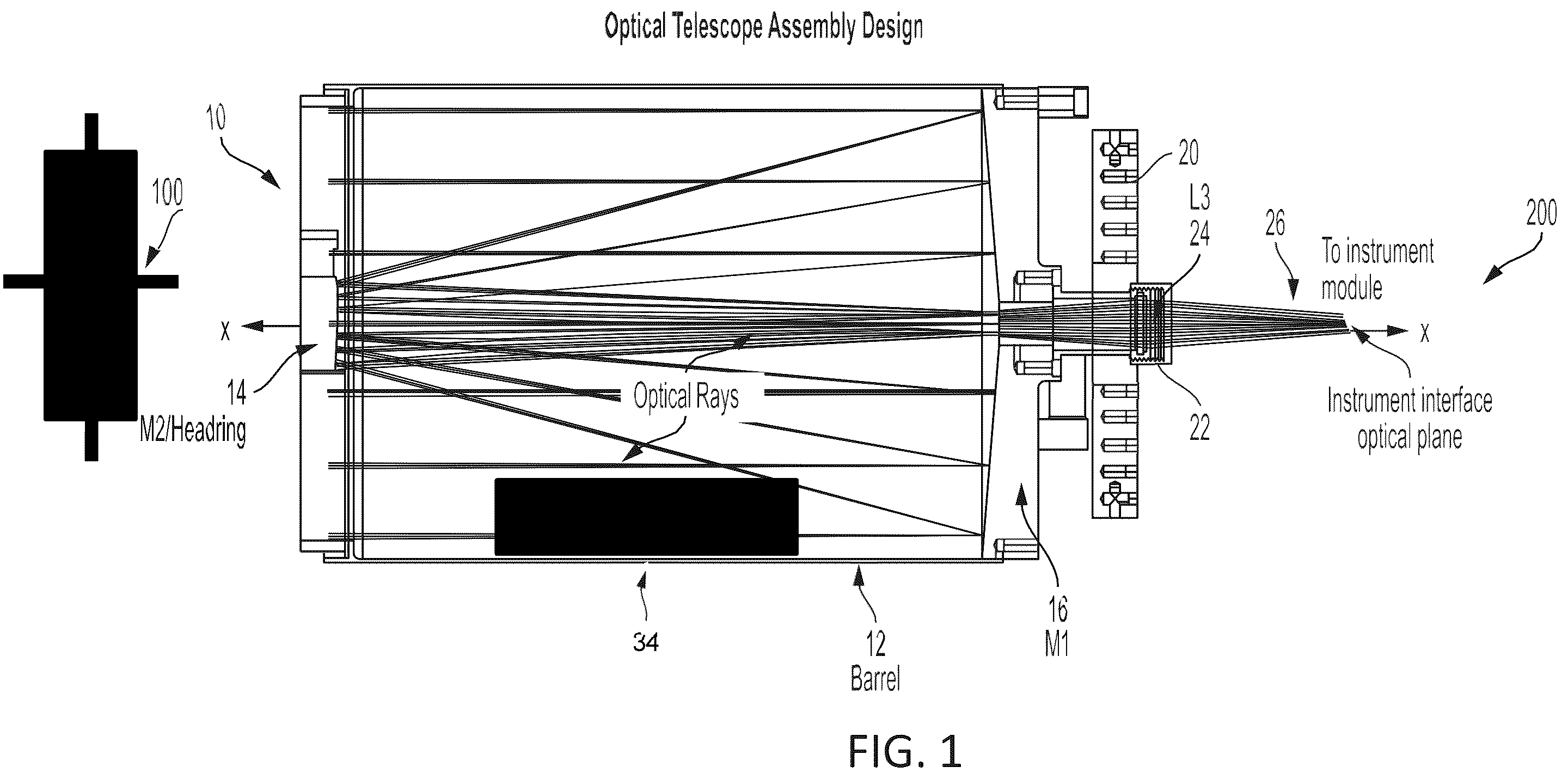 Patent US12422662 Figure 1 – Versatile space telescope