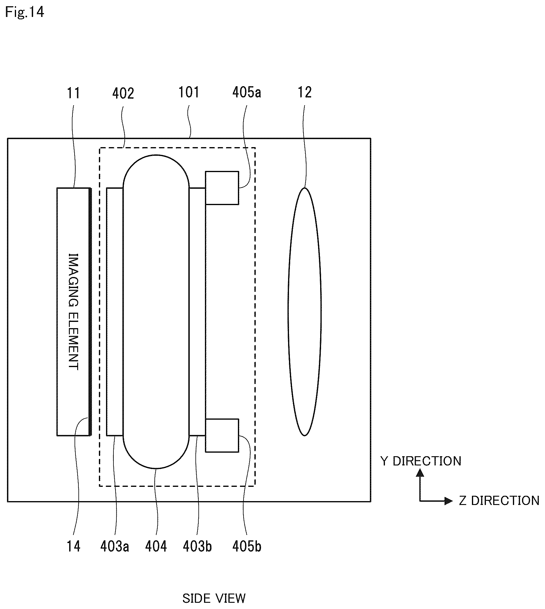 Patent US12422667 Figure 14 – Optical system, imaging apparatus, and projection apparatus