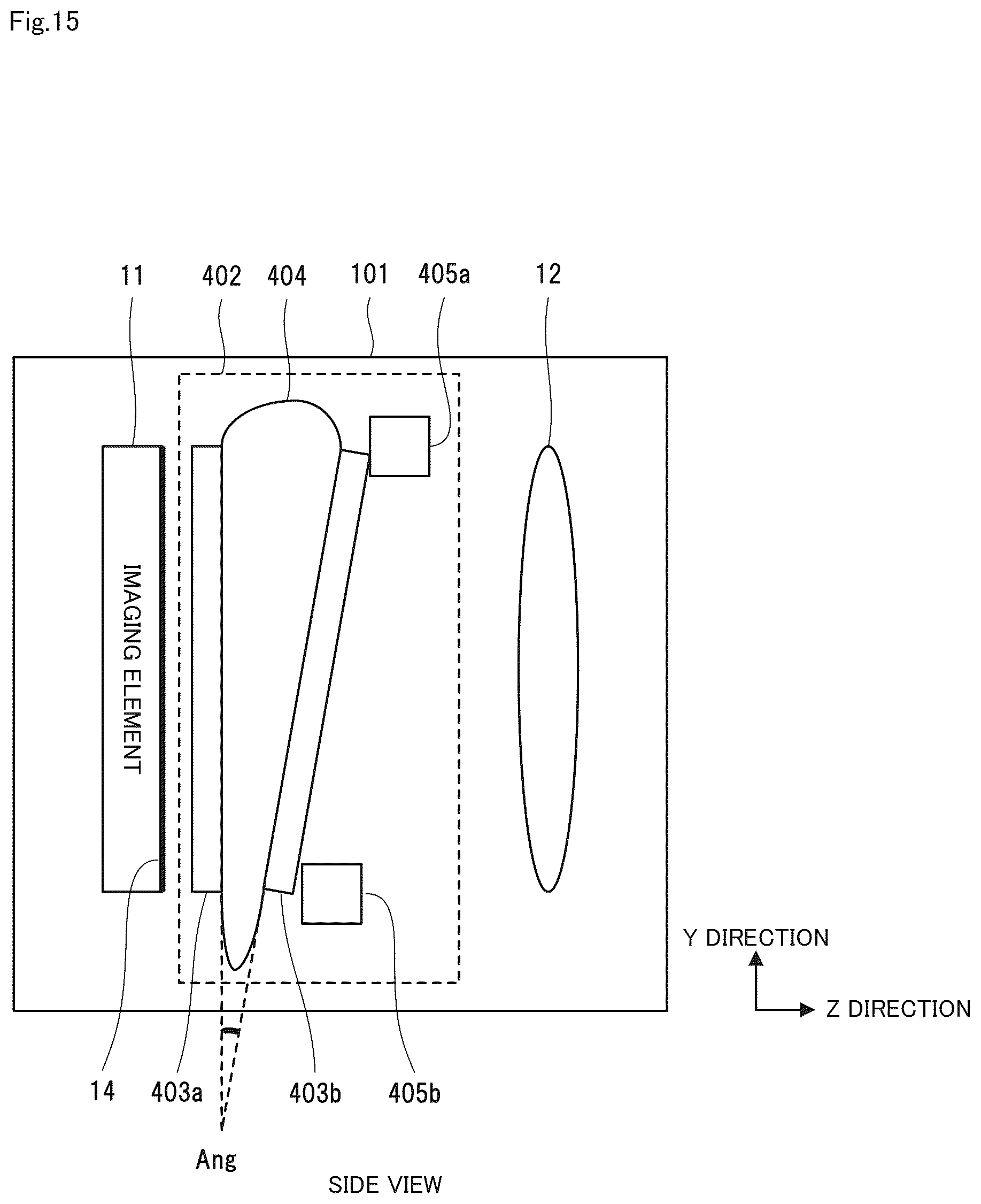 Patent US12422667 Figure 15 – Optical system, imaging apparatus, and projection apparatus