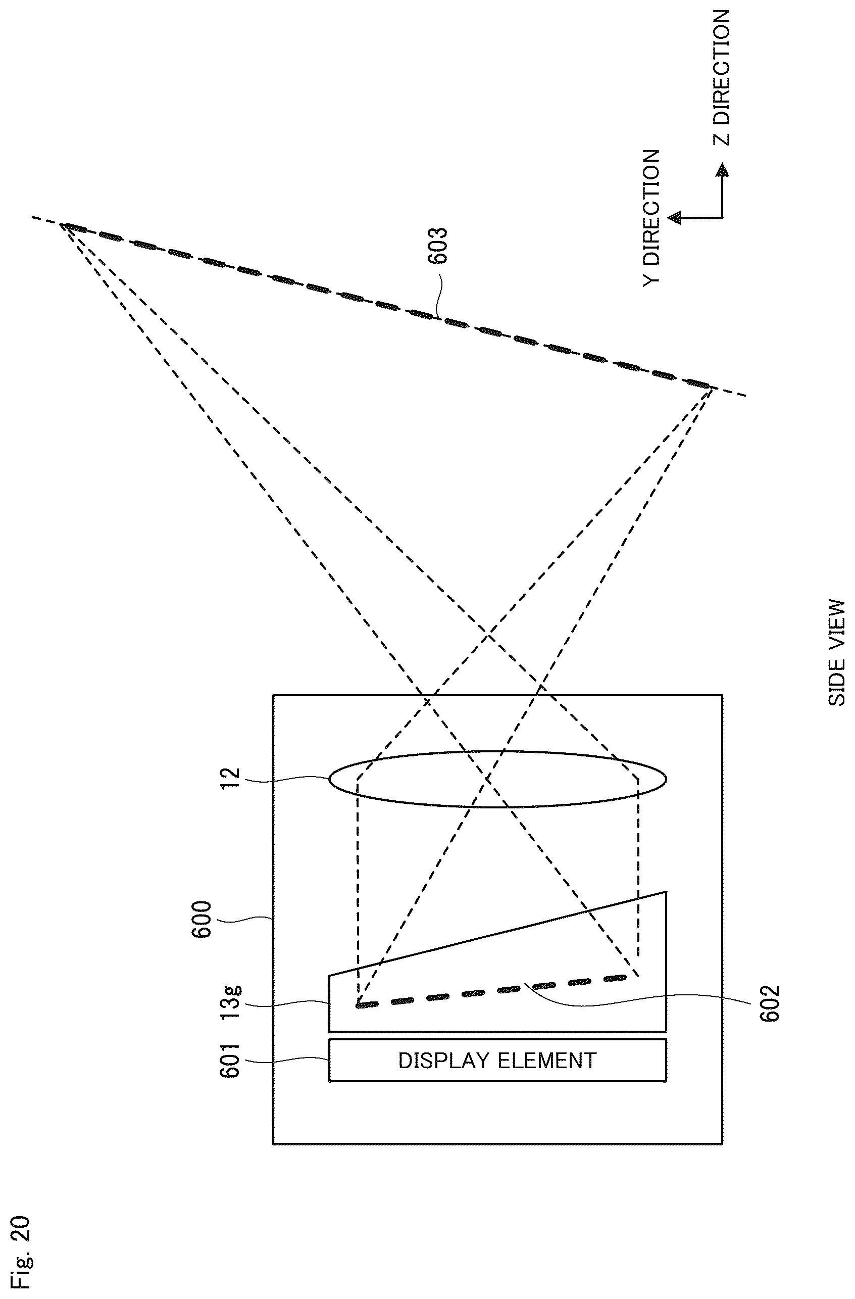 Patent US12422667 Figure 20 – Optical system, imaging apparatus, and projection apparatus