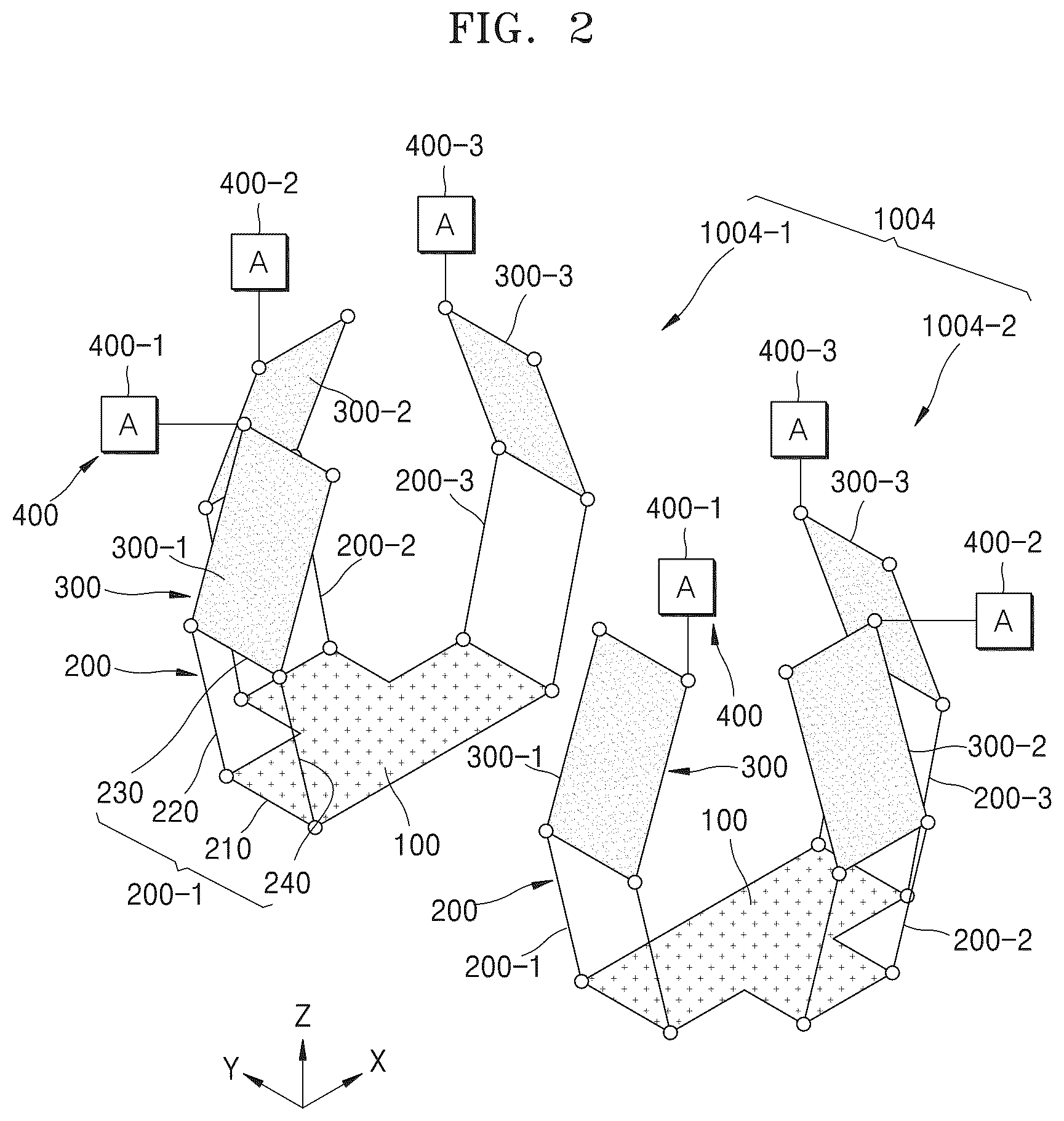 Patent US12422673 Figure 2 – Multi-DOF moving stage and display apparatus including the same