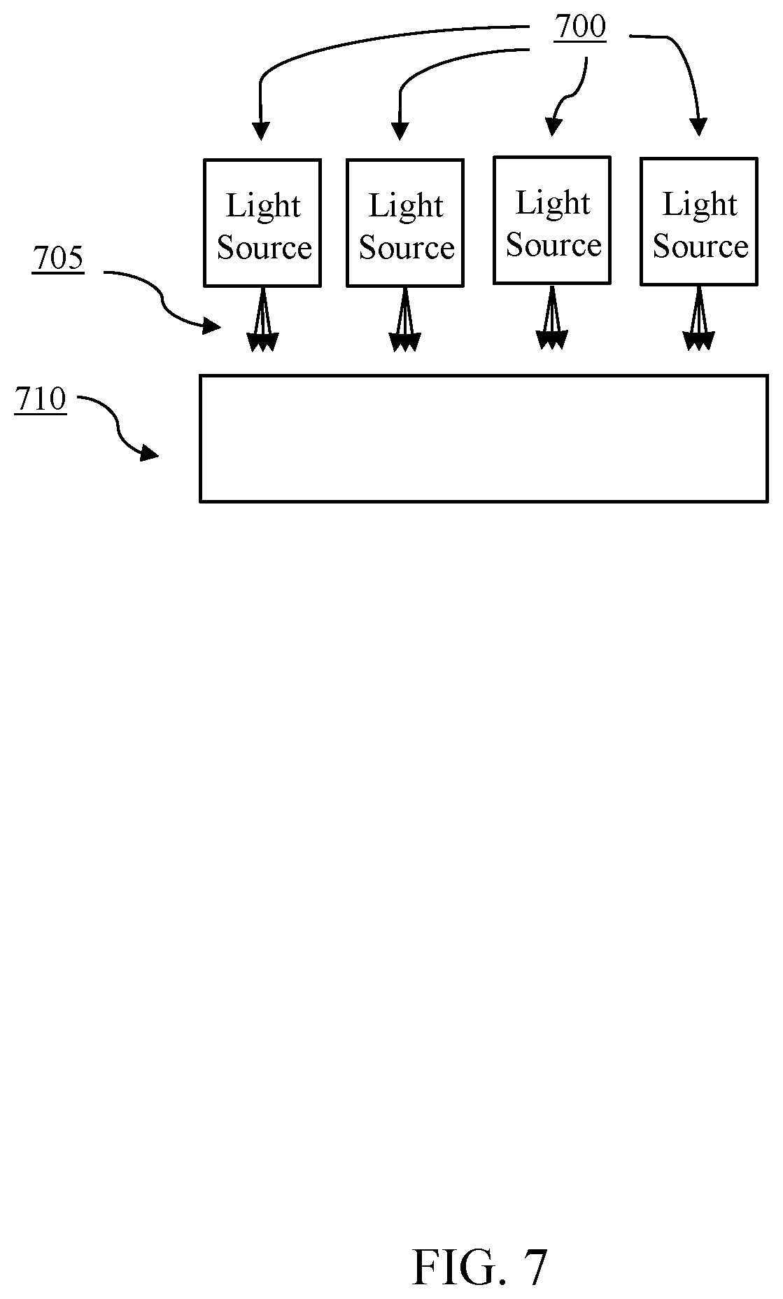 Patent US12422675 Figure 7 – Head-mounted display with narrow angle backlight