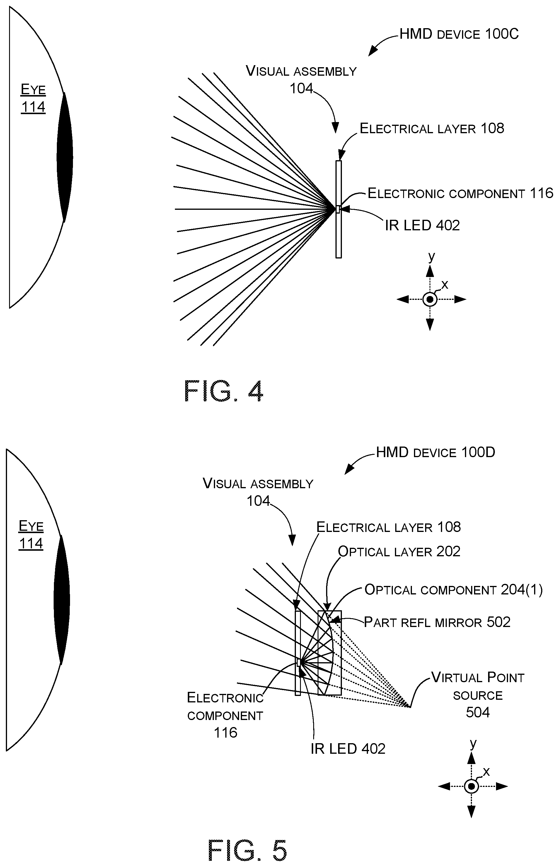 Patent US12422676 Figure 4 – Eye tracking head mounted display device