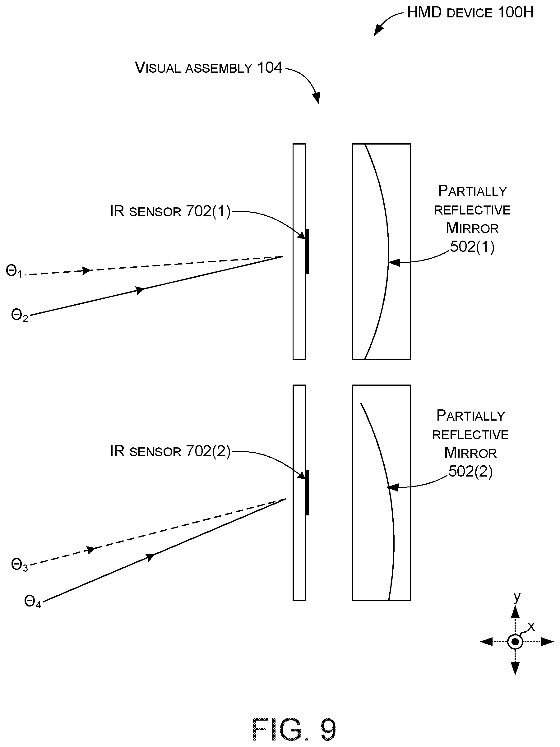 Patent US12422676 Figure 8 – Eye tracking head mounted display device