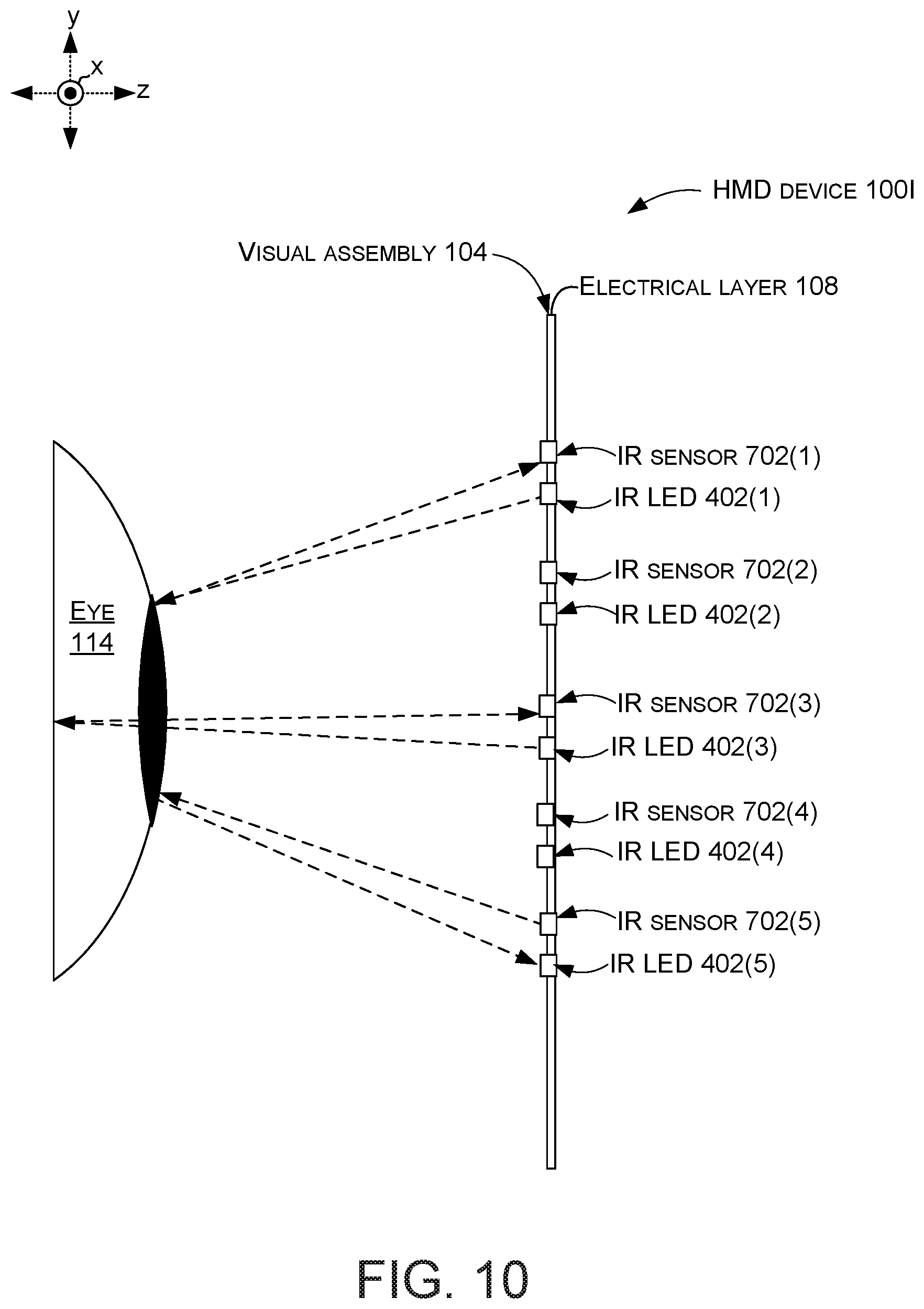 Patent US12422676 Figure 9 – Eye tracking head mounted display device