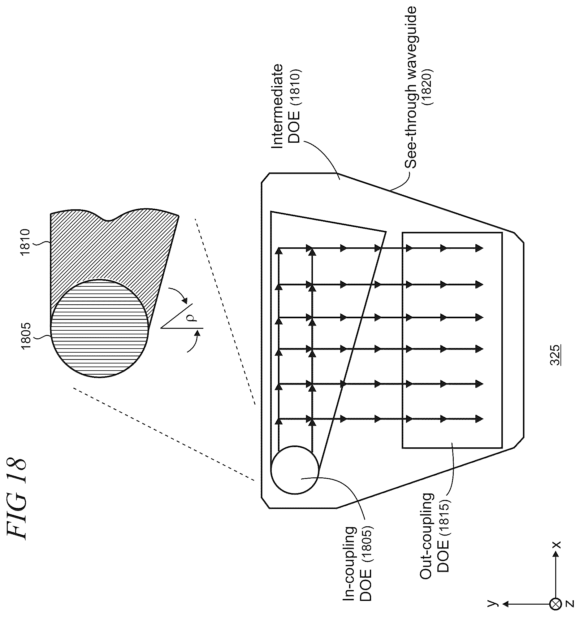 Patent US12422677 Figure 12 – Slanted surface relief grating replication by optical proximity recording