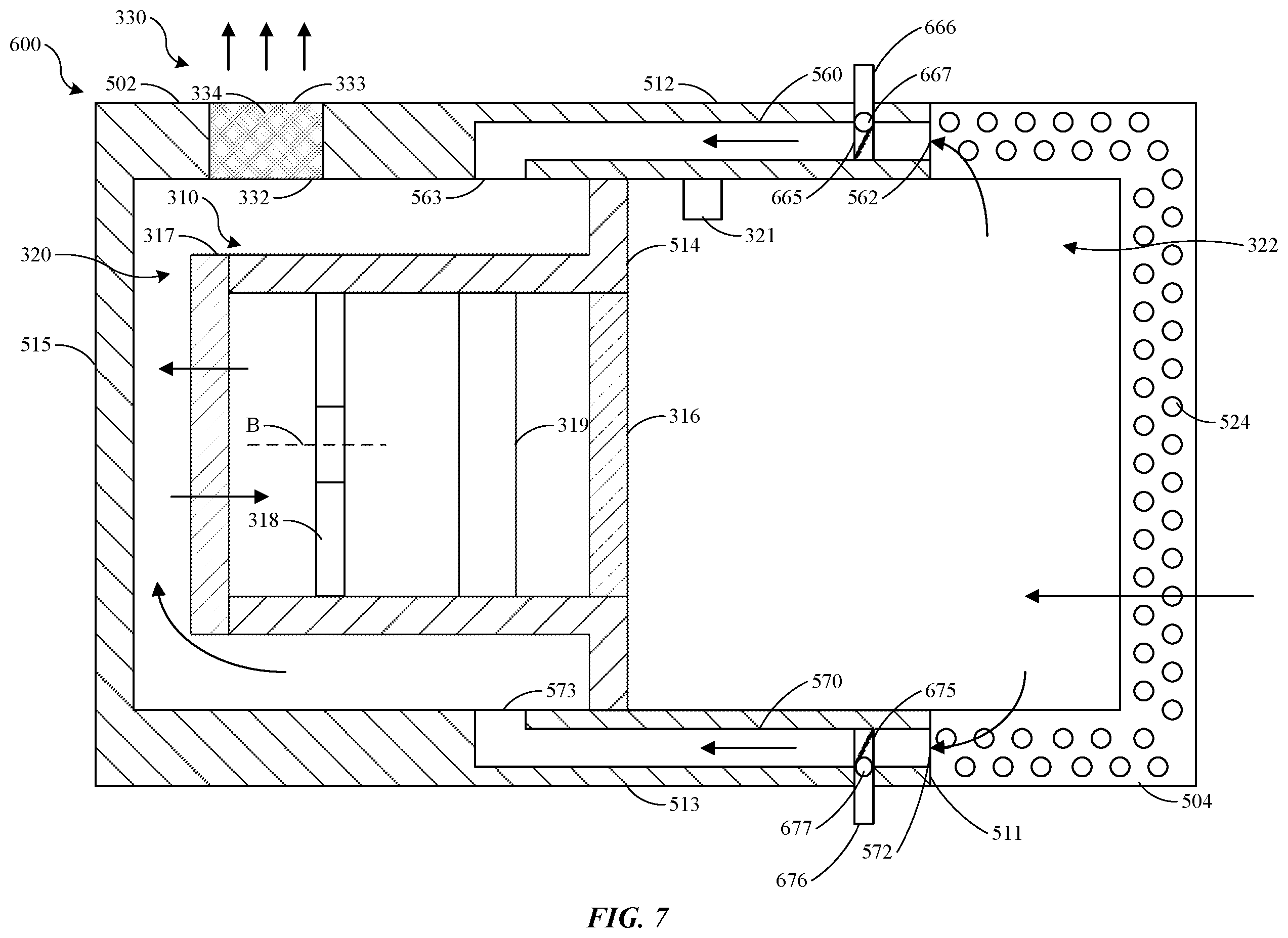 Patent US12422683 Figure 7 – Active cooling for head-mounted display