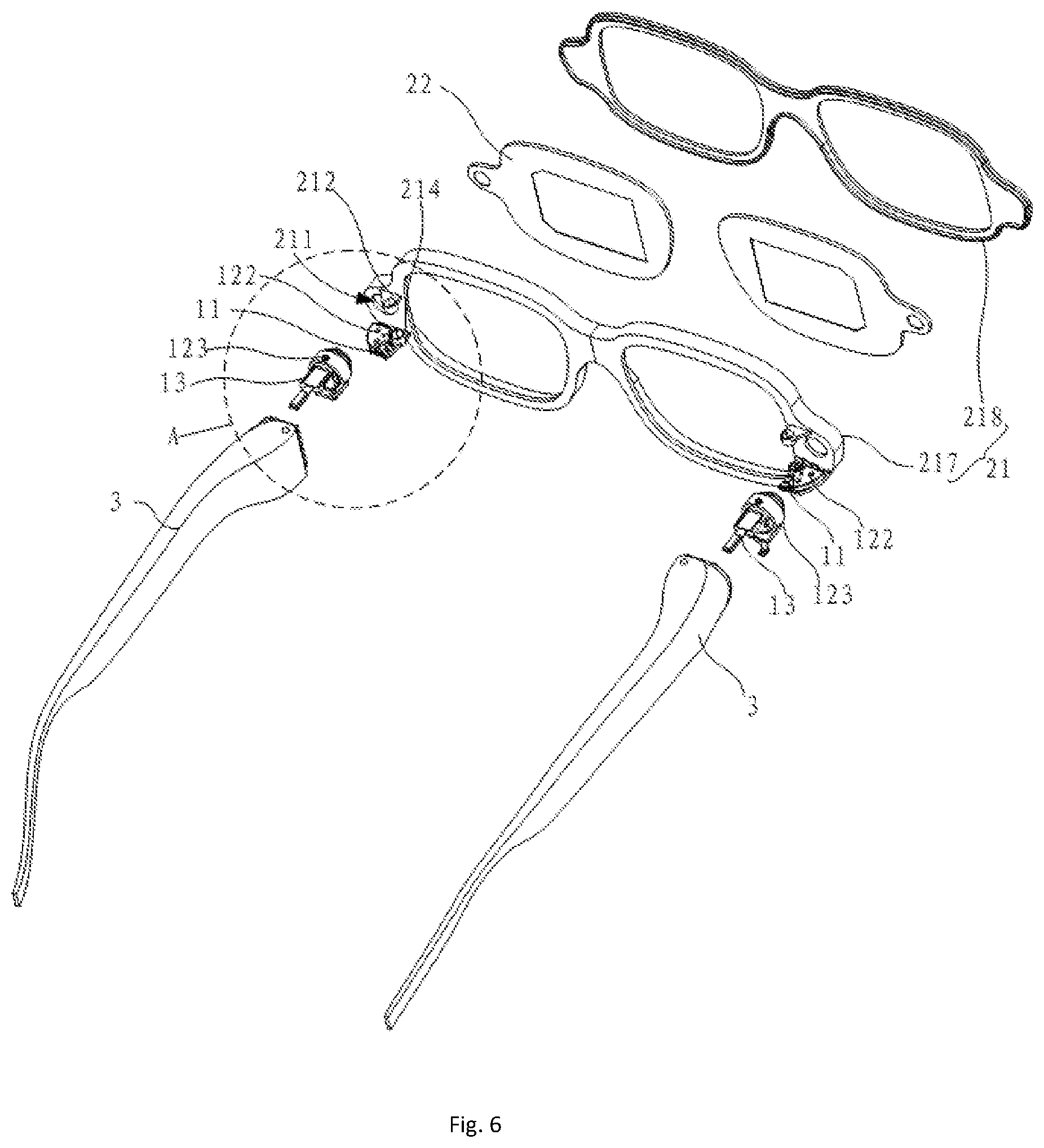 Patent US12422684 Figure 5 – Projection mechanism and glasses