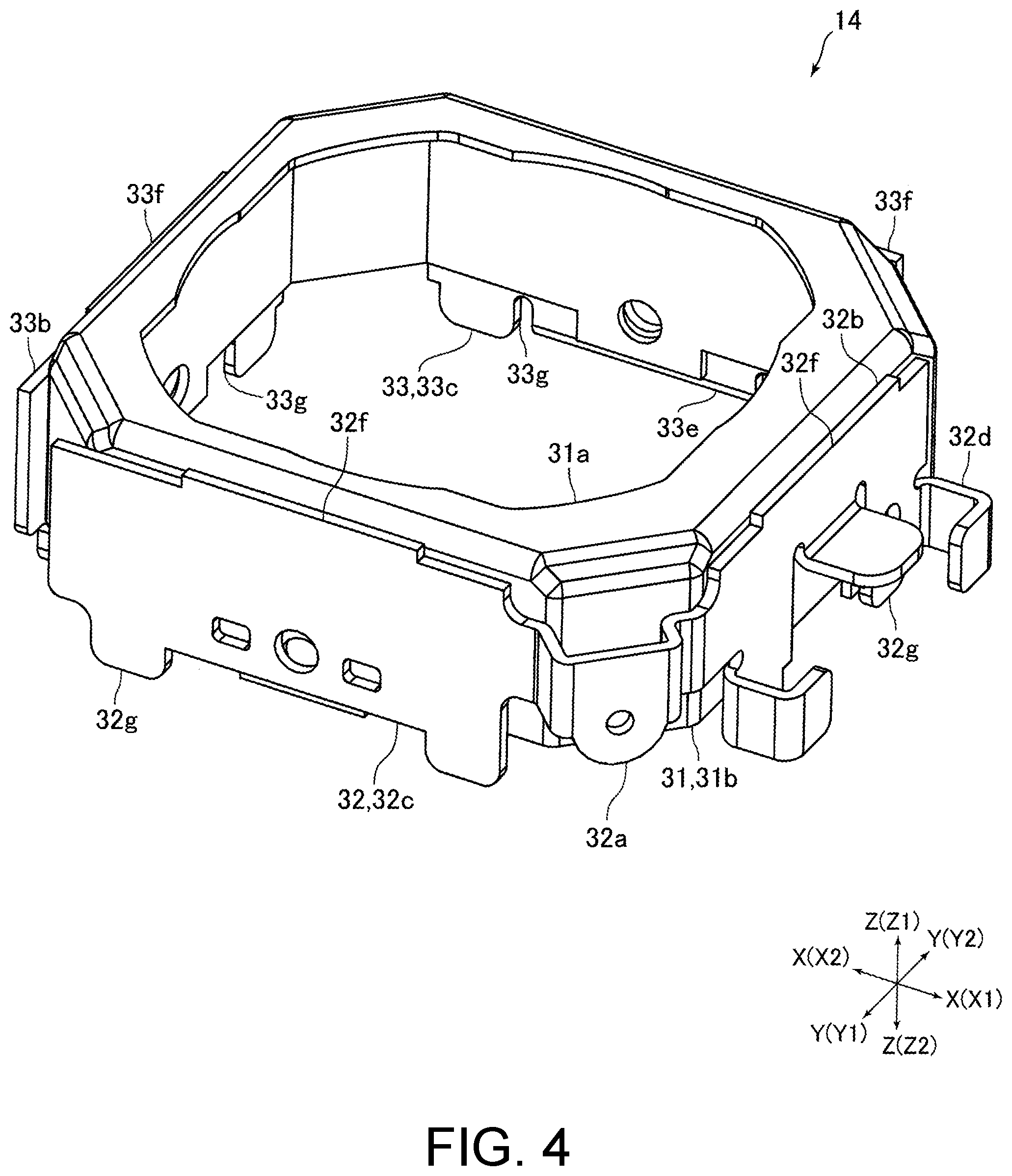 Patent US12422694 Figure 4 – Optical unit with shake correction function