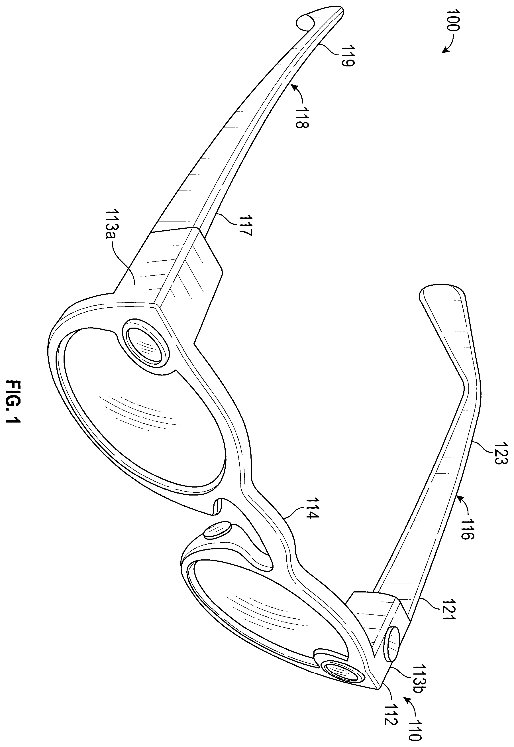 Patent US12422698 — Dual port constrained acoustic volume — Figure 1