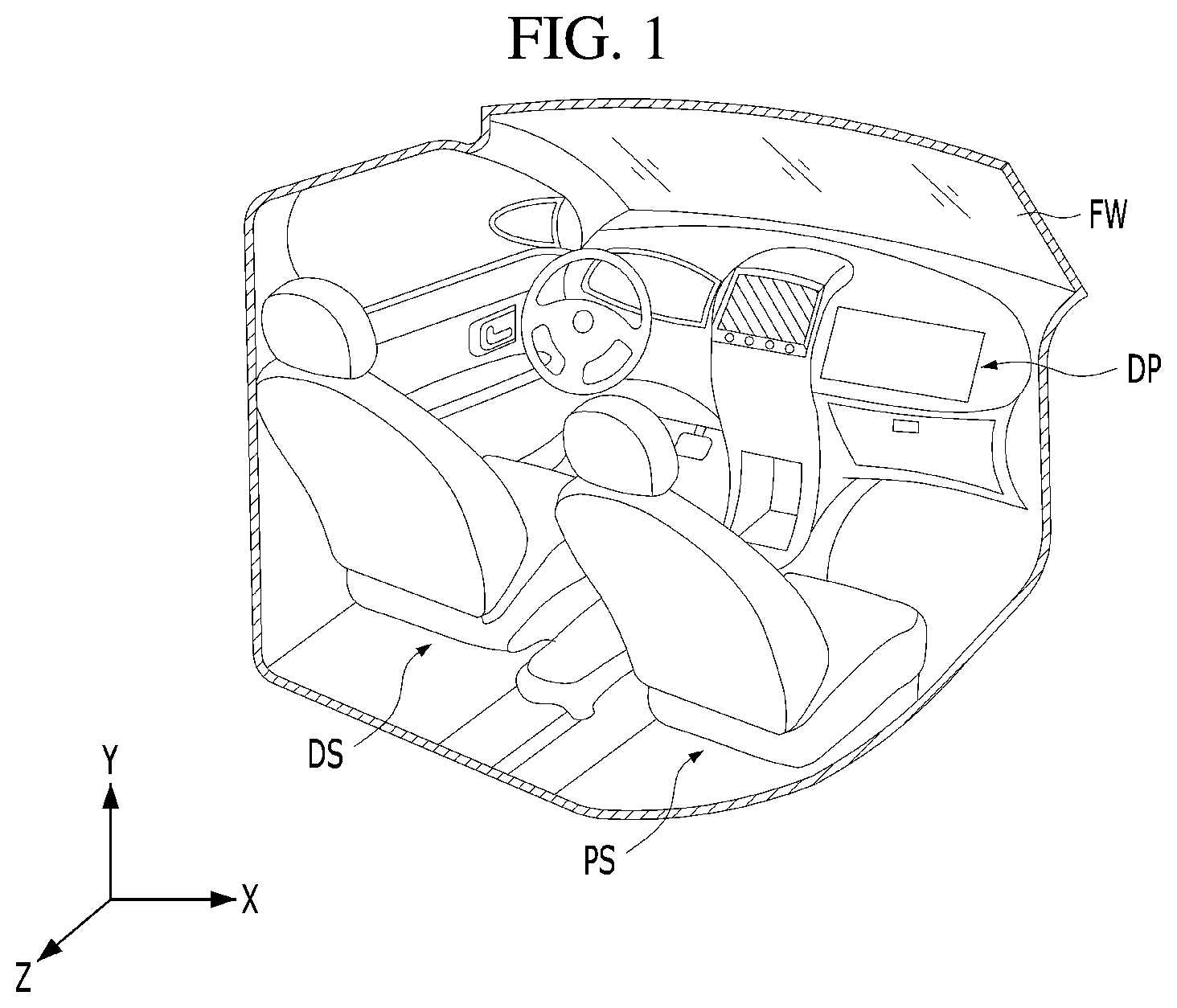 Patent US12422705 Figure 1 – Display apparatus having a viewing angle control unit
