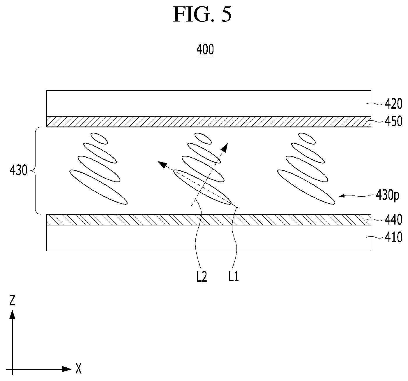 Patent US12422705 Figure 5 – Display apparatus having a viewing angle control unit