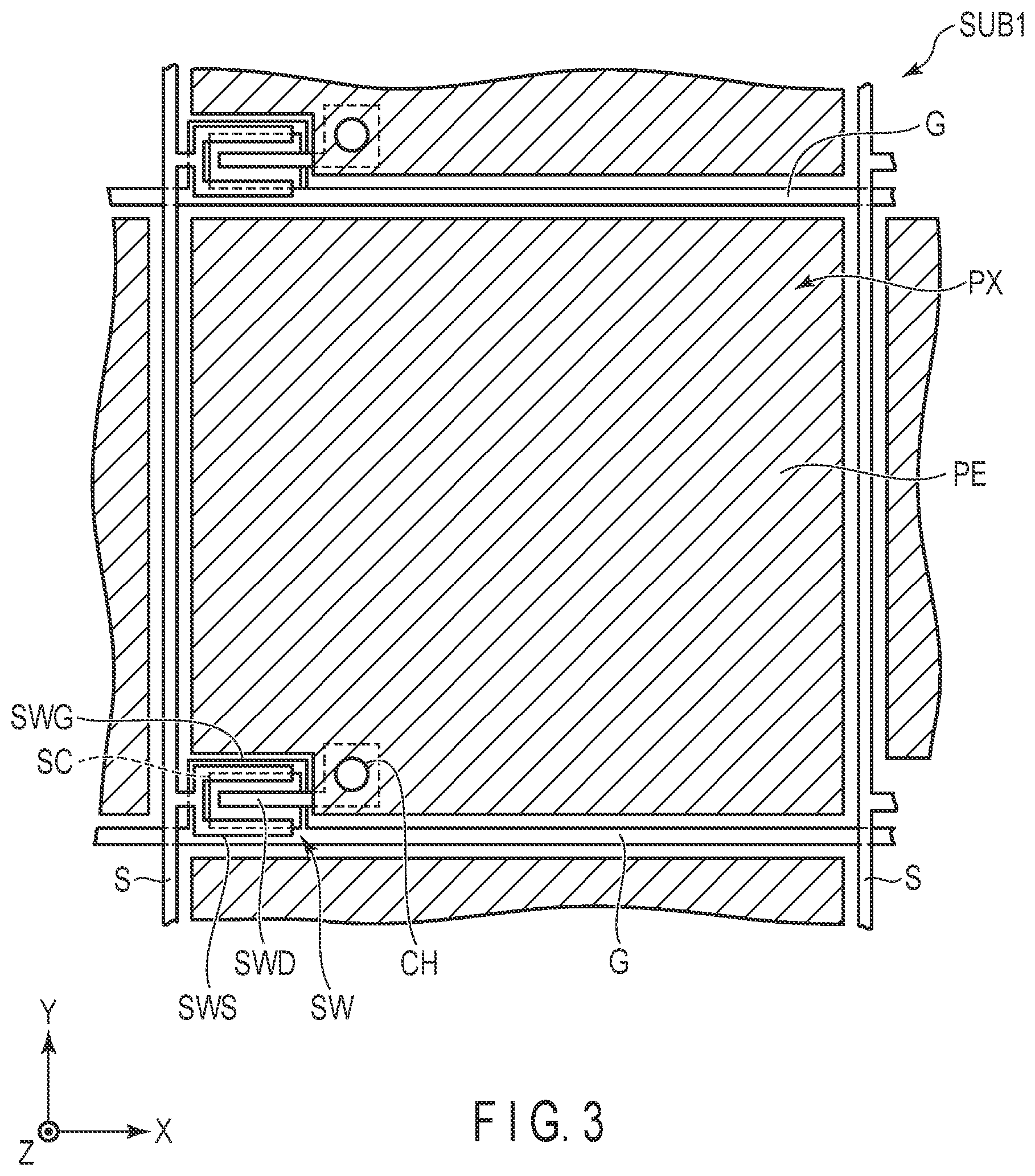 Patent US12422714 Figure 3 – Display device and manufacturing method thereof