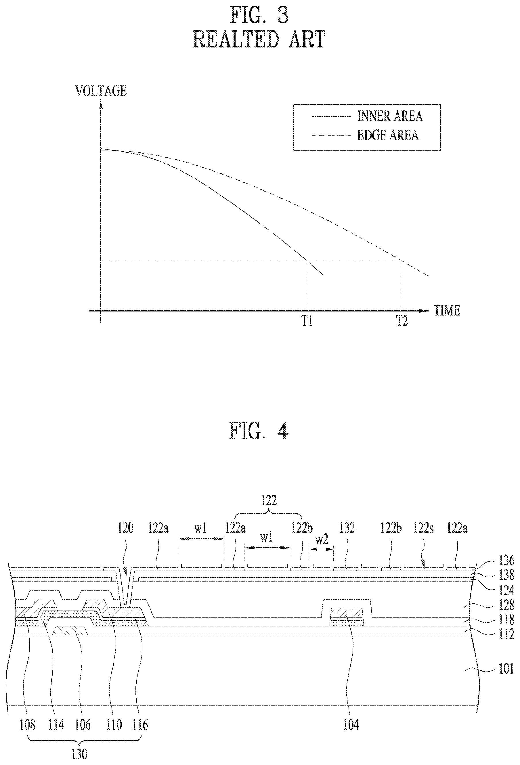 Patent US12422716 Figure 2 – Thin film transistor substrate including slits between transparent electrodes