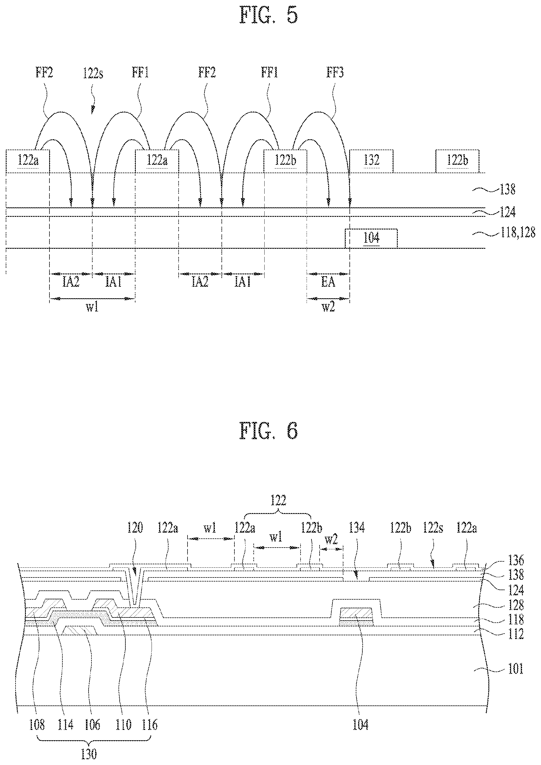 Patent US12422716 Figure 3 – Thin film transistor substrate including slits between transparent electrodes