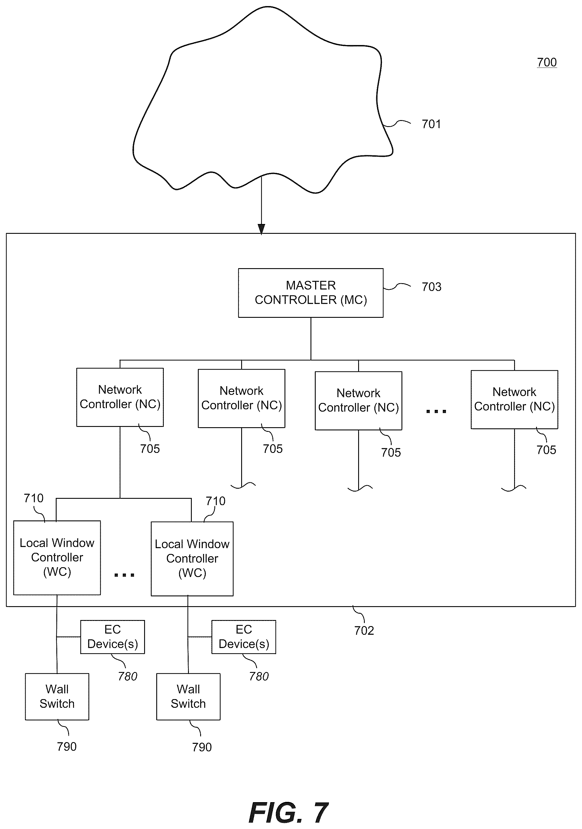 Patent US12422725 Figure 8 – Control methods and systems using outside temperature as a driver for changing window tint states