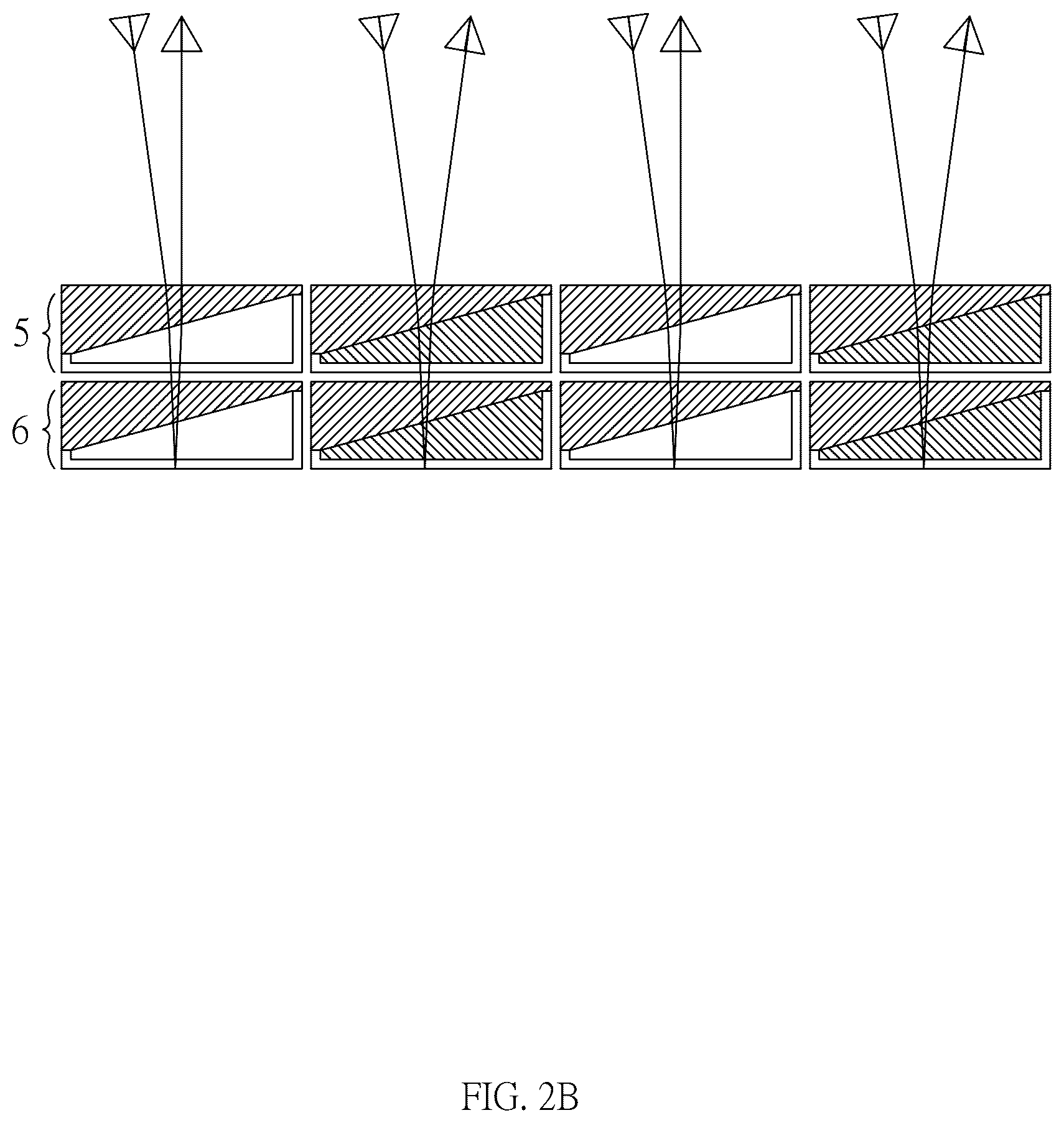 Patent US12422727 Figure 3 – Wedge-shaped liquid crystal cell array capable of controlling light angle deflection