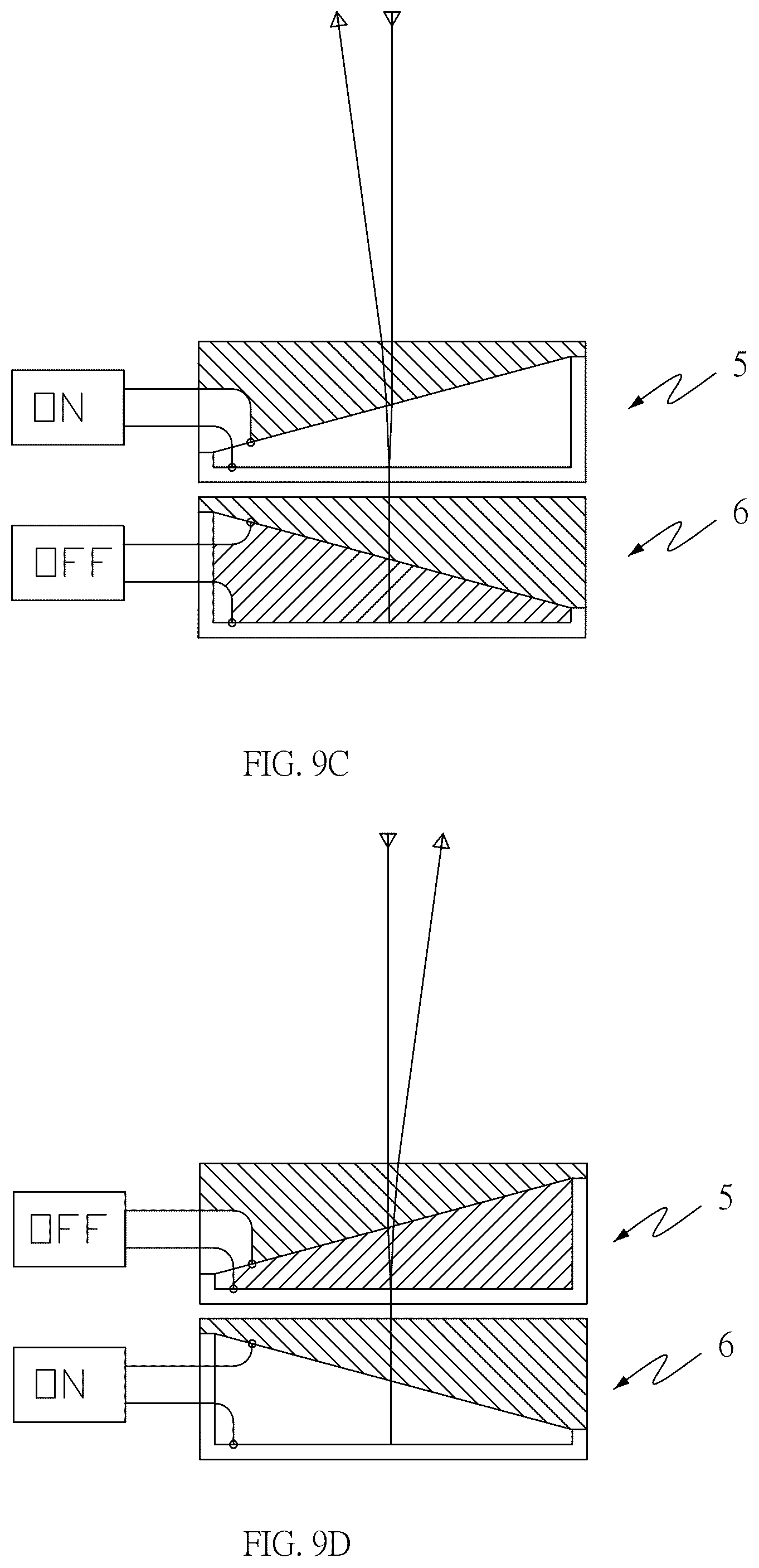 Patent US12422727 Figure 14 – Wedge-shaped liquid crystal cell array capable of controlling light angle deflection