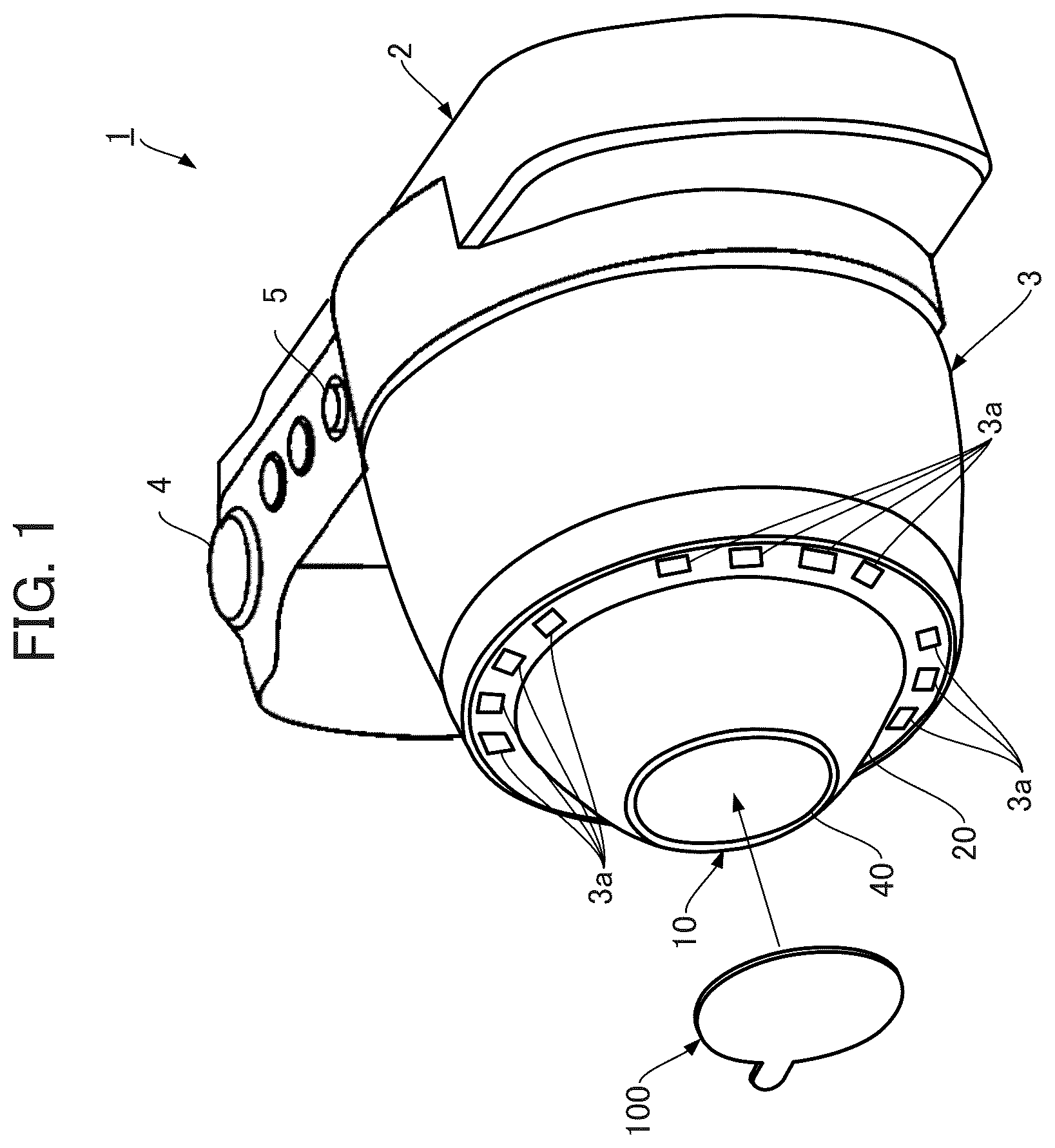 Patent US12422736 Figure 1 – Imaging device cover, imaging device, and imaging method