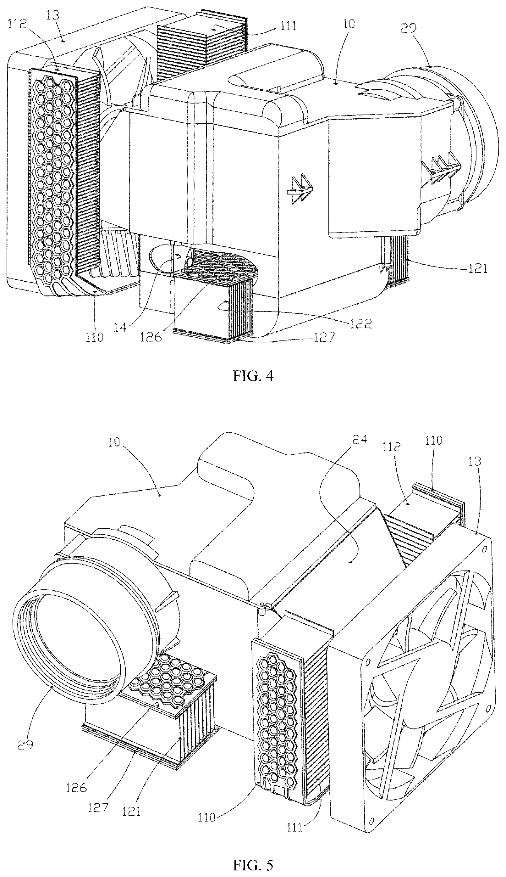 Patent US12422740 Figure 3 – Projector with thermal superconducting material for heat dissipation
