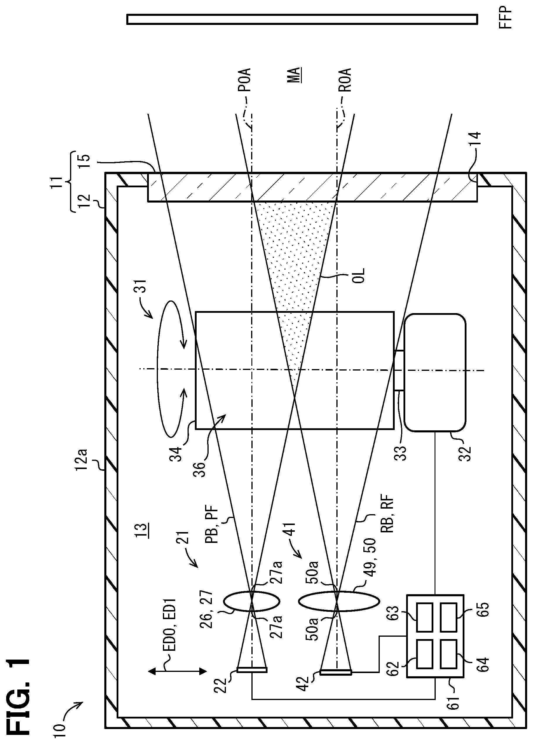 Patent US12422741 Figure 1 – Optical detector